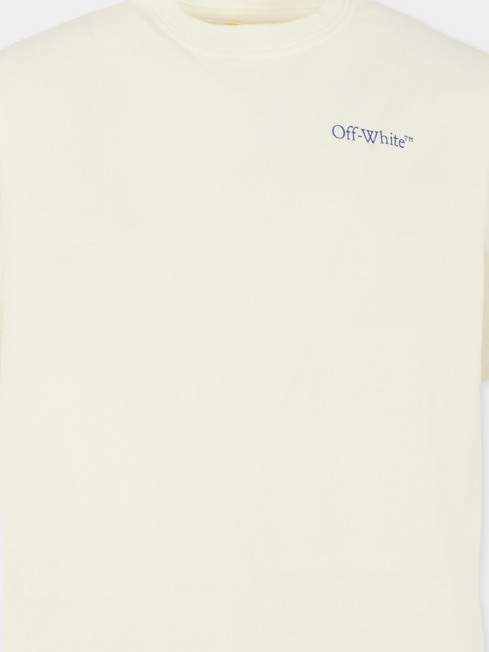 T-shirt bianca per bambino con frecce,Off White,OBAA002F25JER00D0145