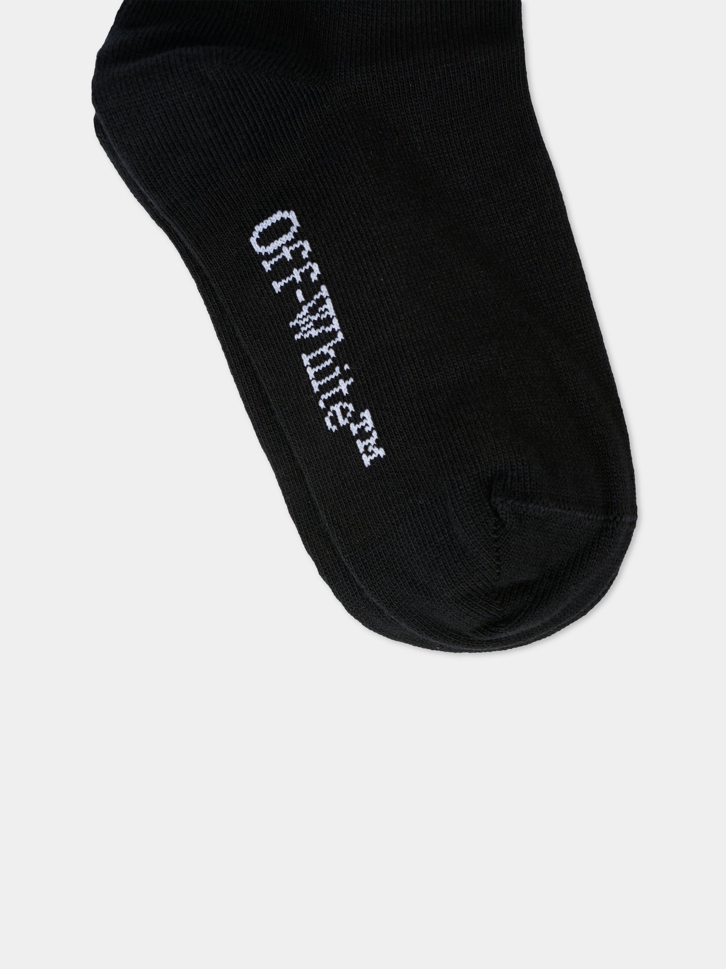 Calze nere per bambini con frecce bianche,Off White,OBRA004C99KNI0011001