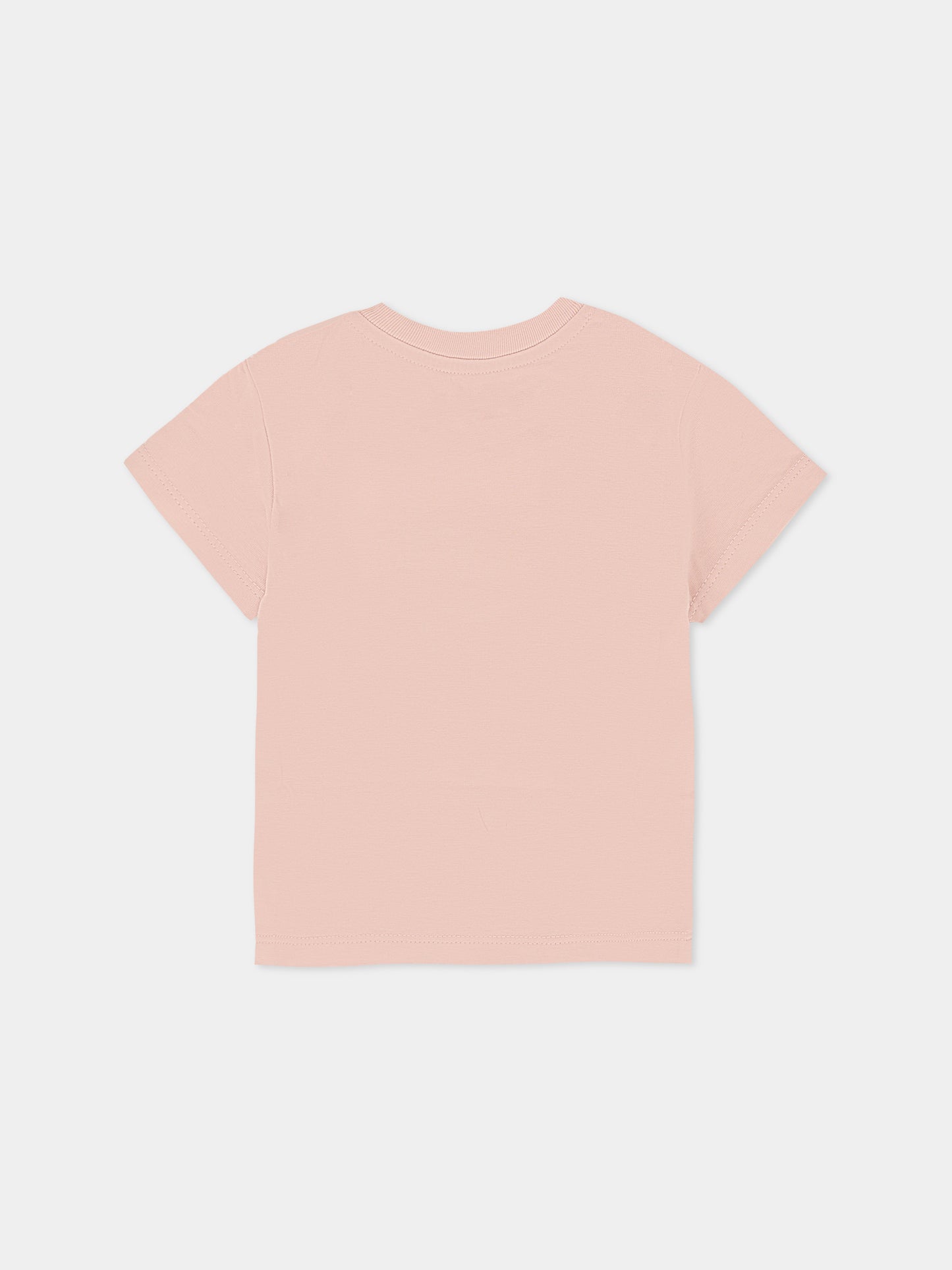 T-shirt rosa per neonata con logo,Off White,OGXB001F25JER0013B45