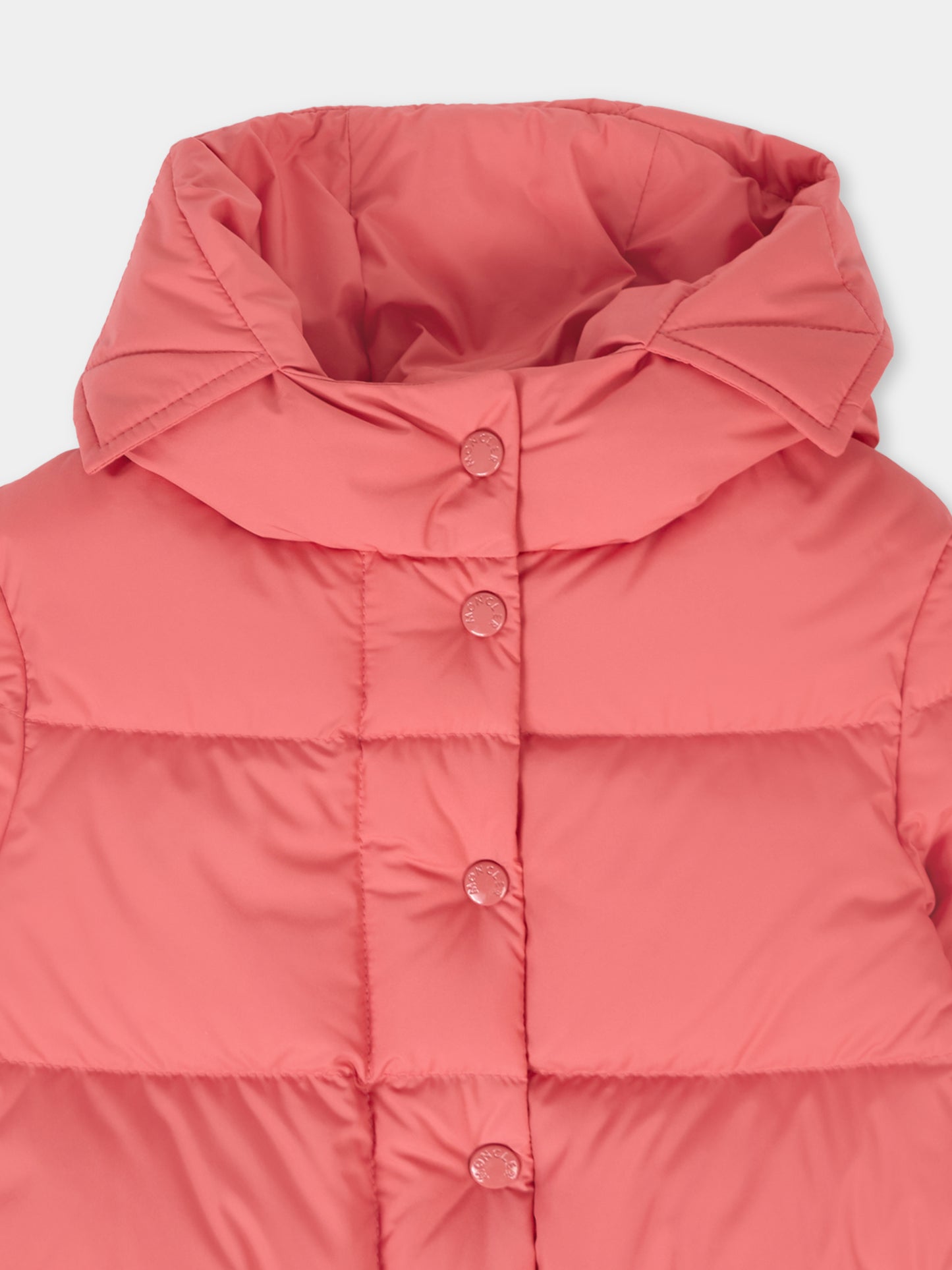 Piumino Laurie rosa per neonata con logo,Moncler Kids,K2951 1A00031 597YW 56H