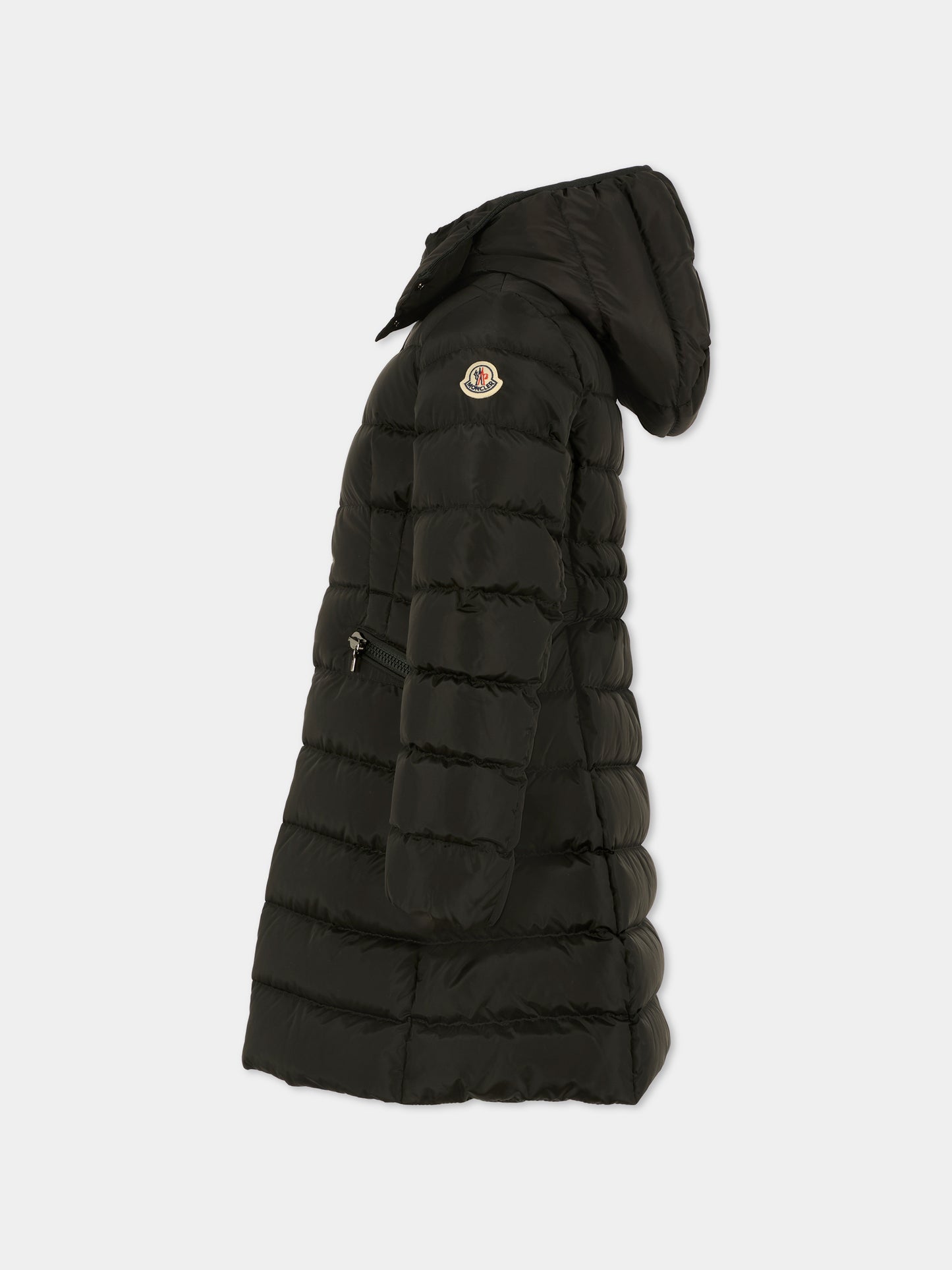 Piumino Charpal nero per bambina con logo,Moncler Kids,K2954 1C50210 54155 999