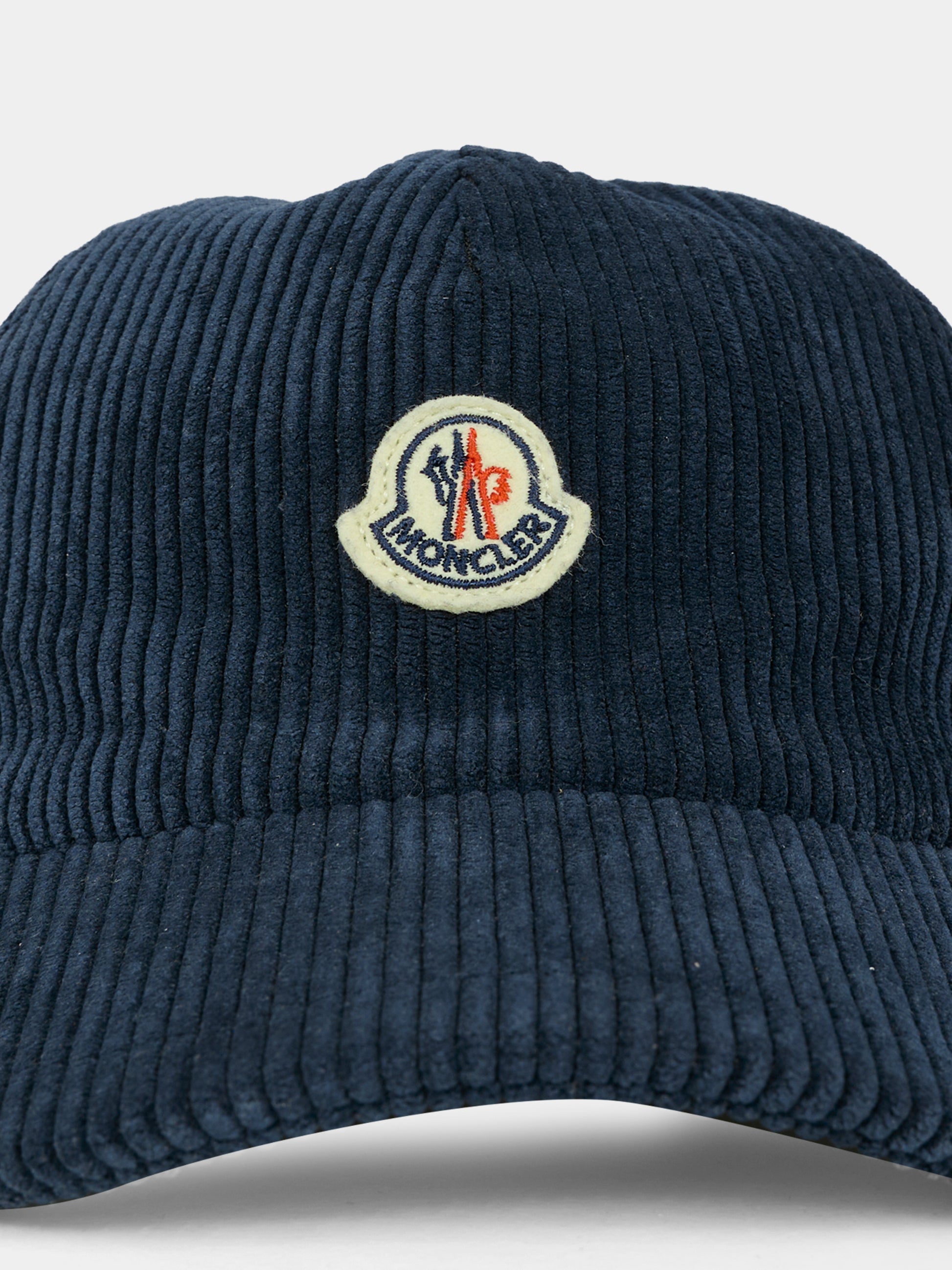 Cappello blu per bambino con logo,Moncler Kids,K2954 3B00023 5964B 744