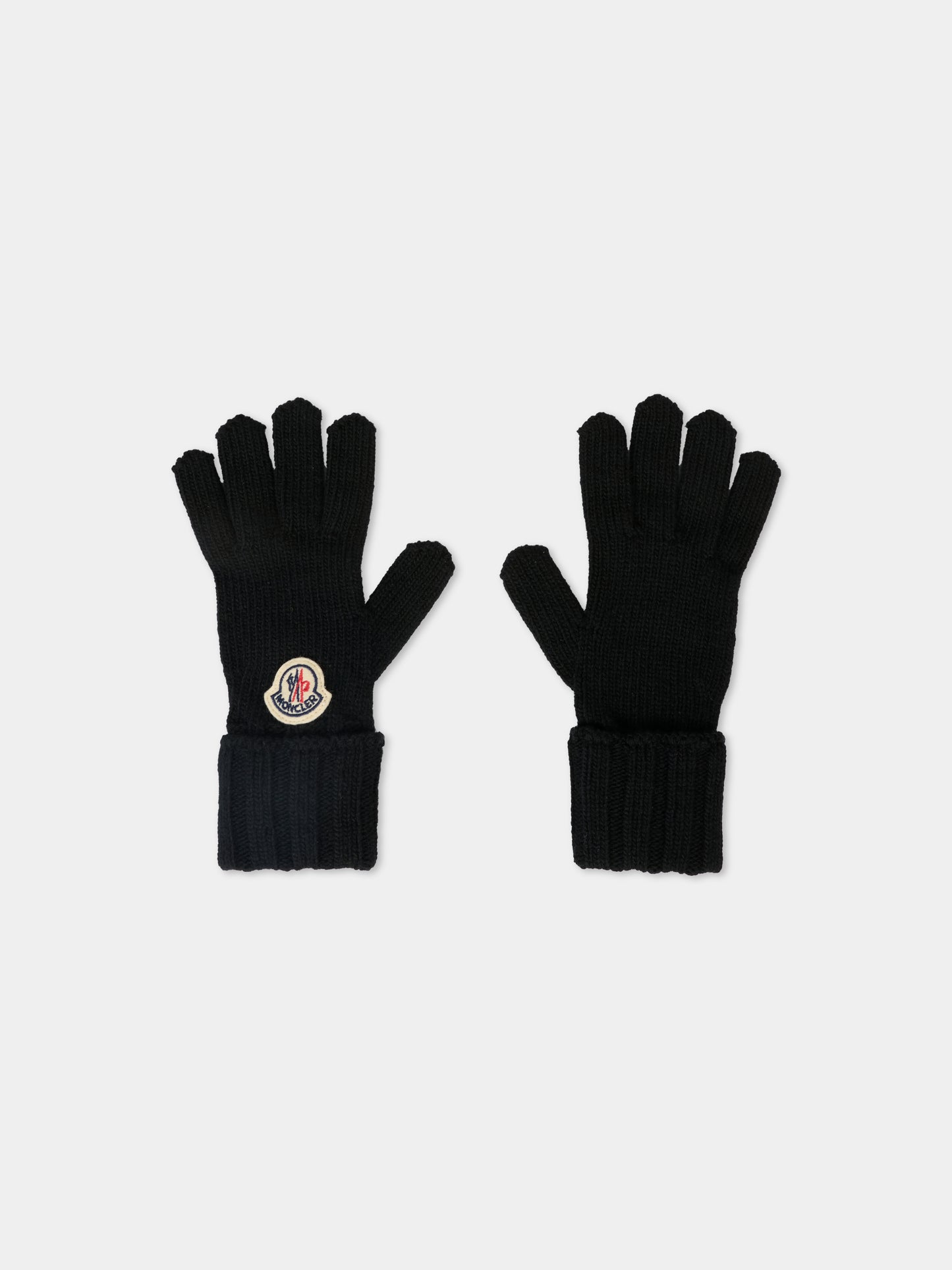 Set accessori nero per bambina con logo,Moncler Kids,K2954 3G00005 M1115 999