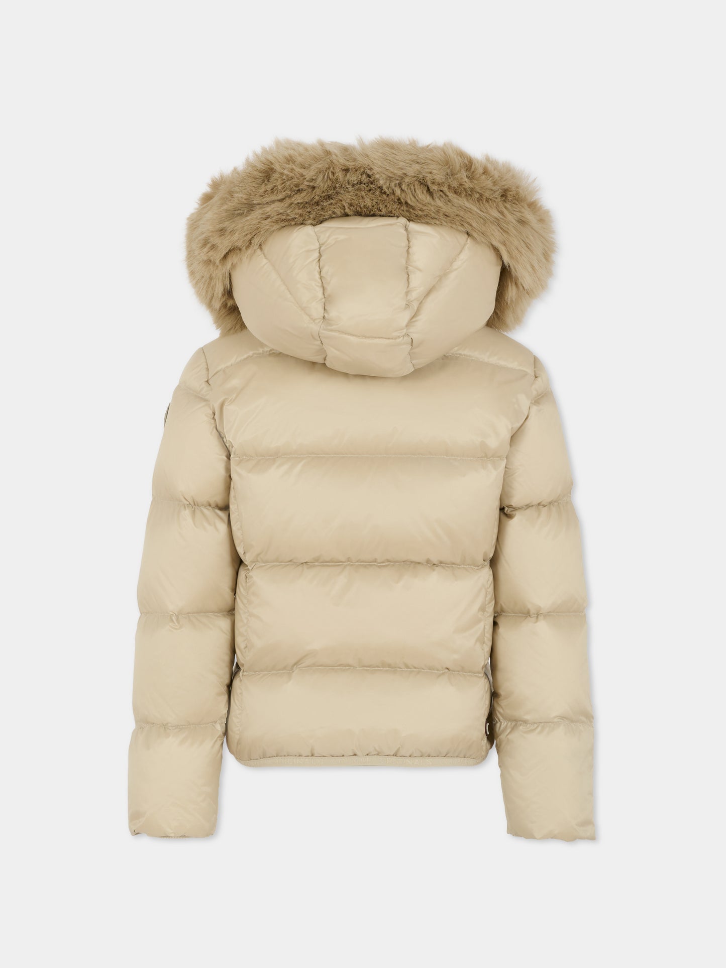 Piumino beige per bambina con logo,Colmar Originals Kids,3406E 2YO 16