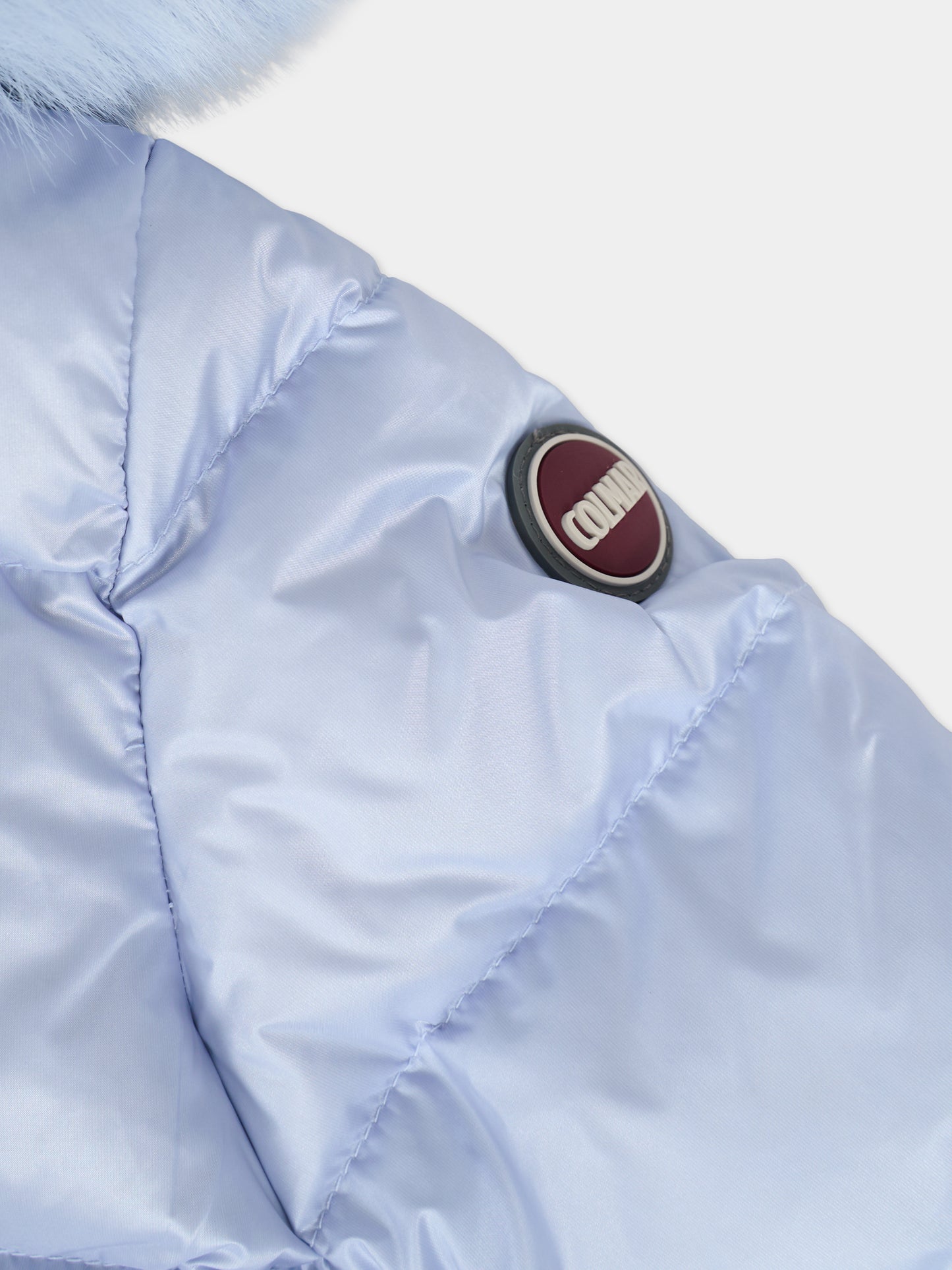 Piumino azzurro per neonata con logo,Colmar Originals Kids,3470E 2YO 741