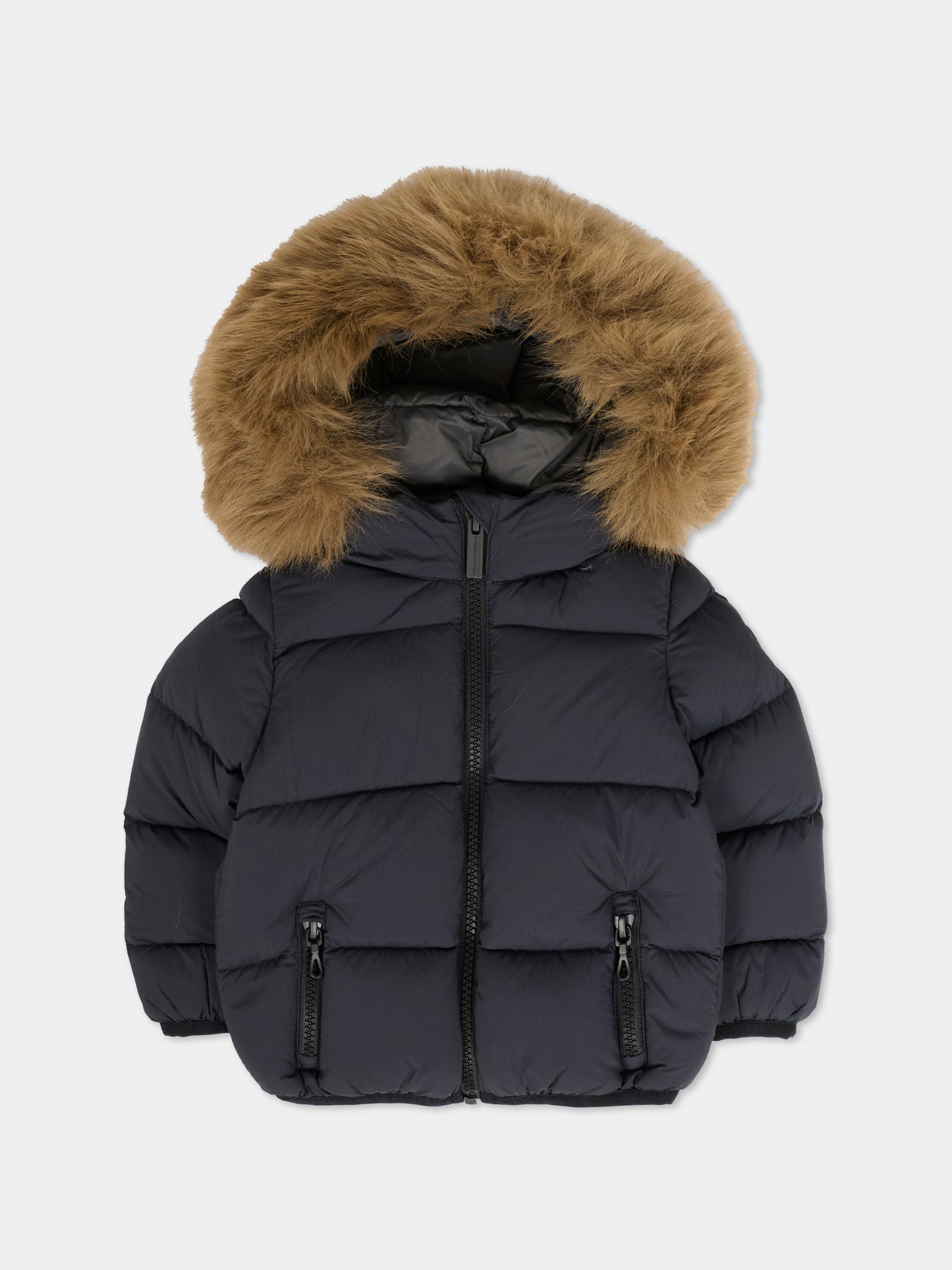 Piumino nero per neonata con logo,Colmar Originals Kids,3470E 4ZP 99