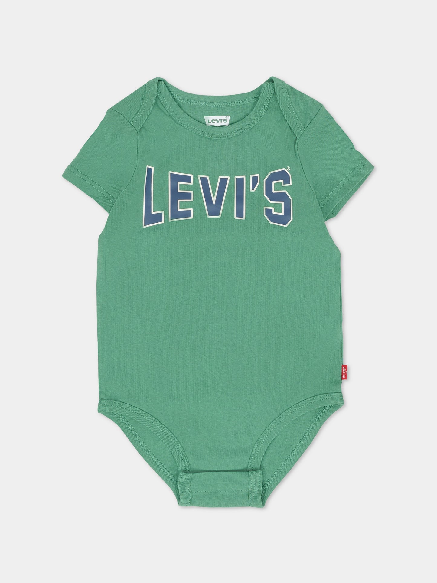 Completo verde per neonato con logo,Levi's Kids,6EN867 F7N