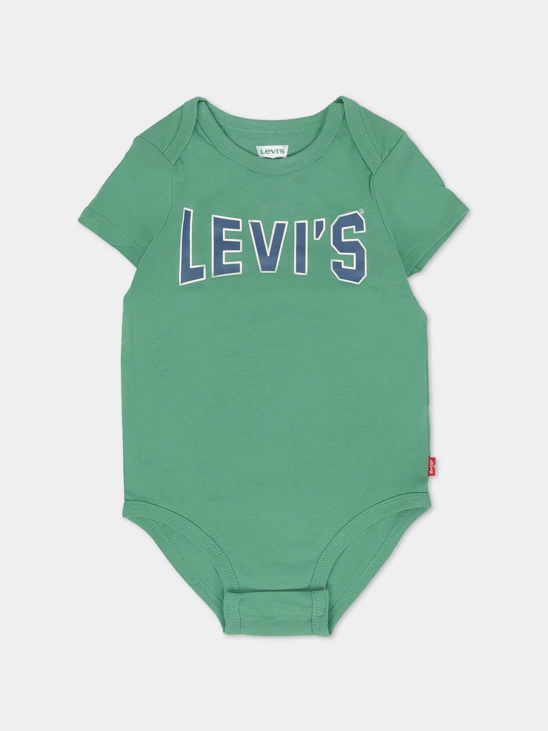 Completo verde per neonato con logo,Levi's Kids,6EN867 F7N