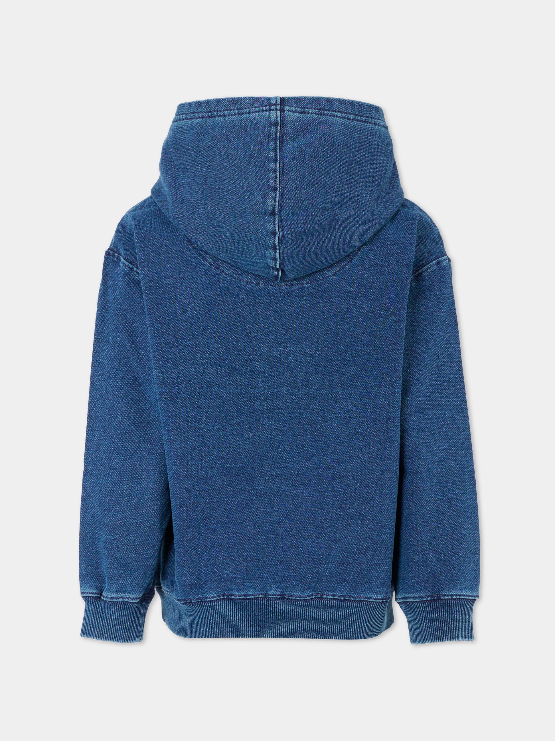 Felpa blu per bambino con logo ricamato,Levi's Kids,EN746 MH1