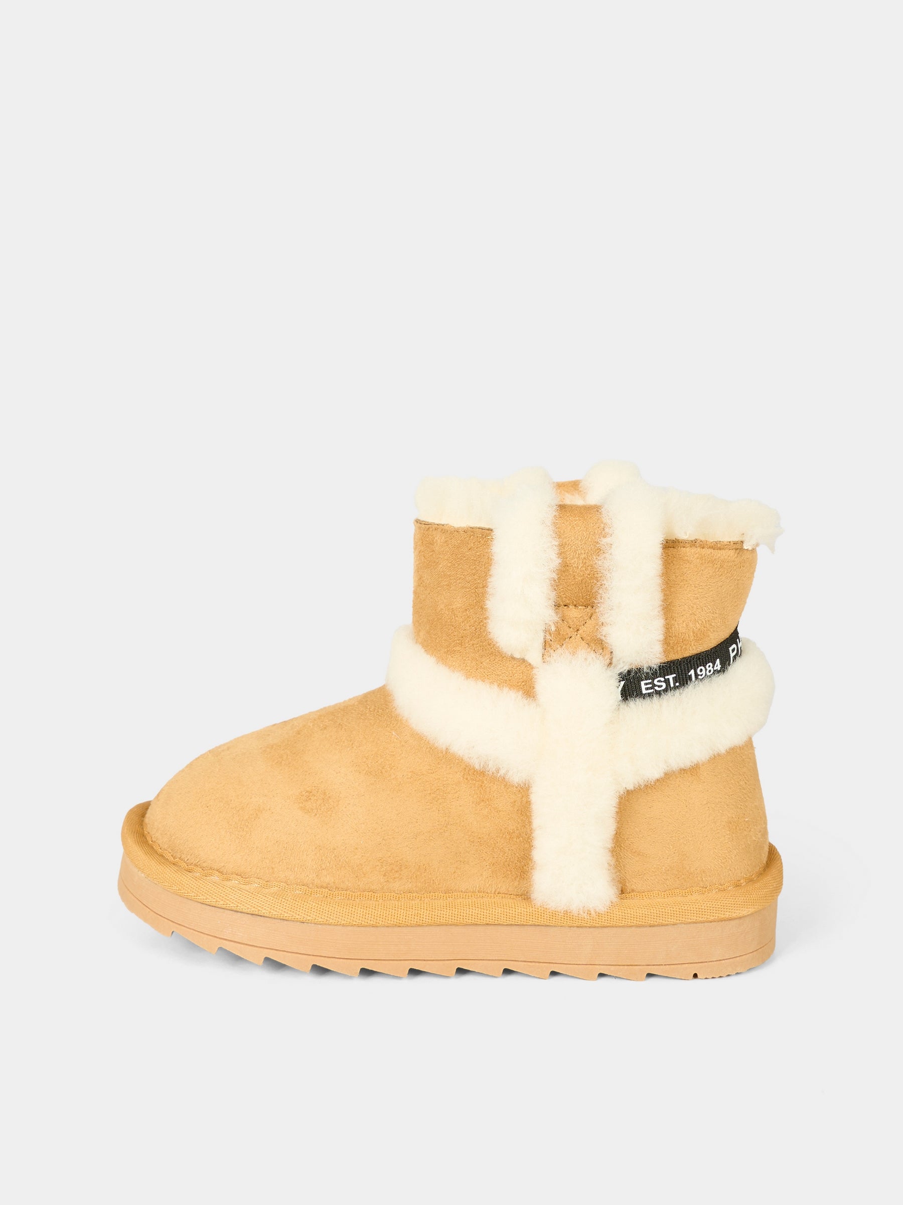 Stivaletti beige per bambina con logo,Philosophy,I8F002 - 6702 - P003