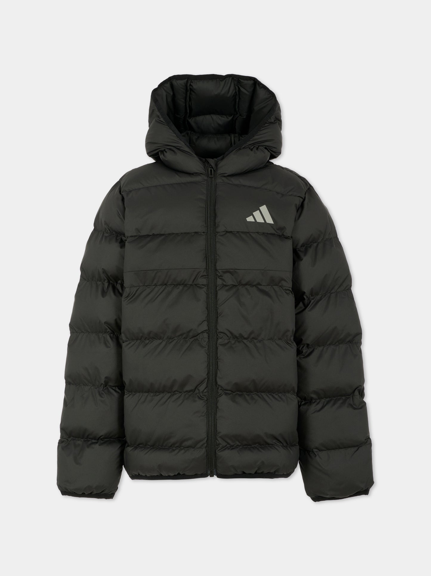 Piumino nero per bambini con logo,Adidas,JL7430