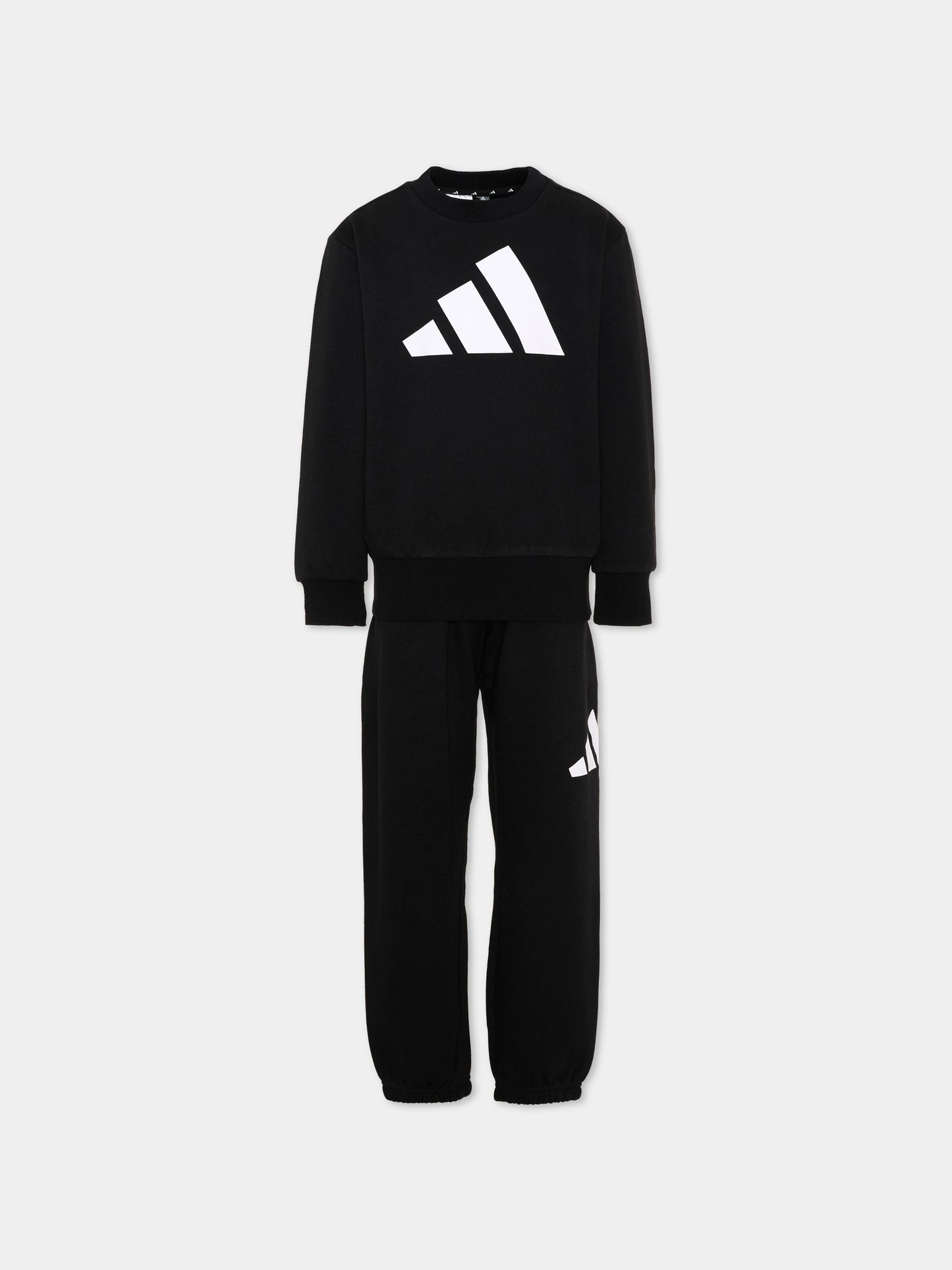 Completo sportivo lungo nero per bambino,Adidas,JW2438
