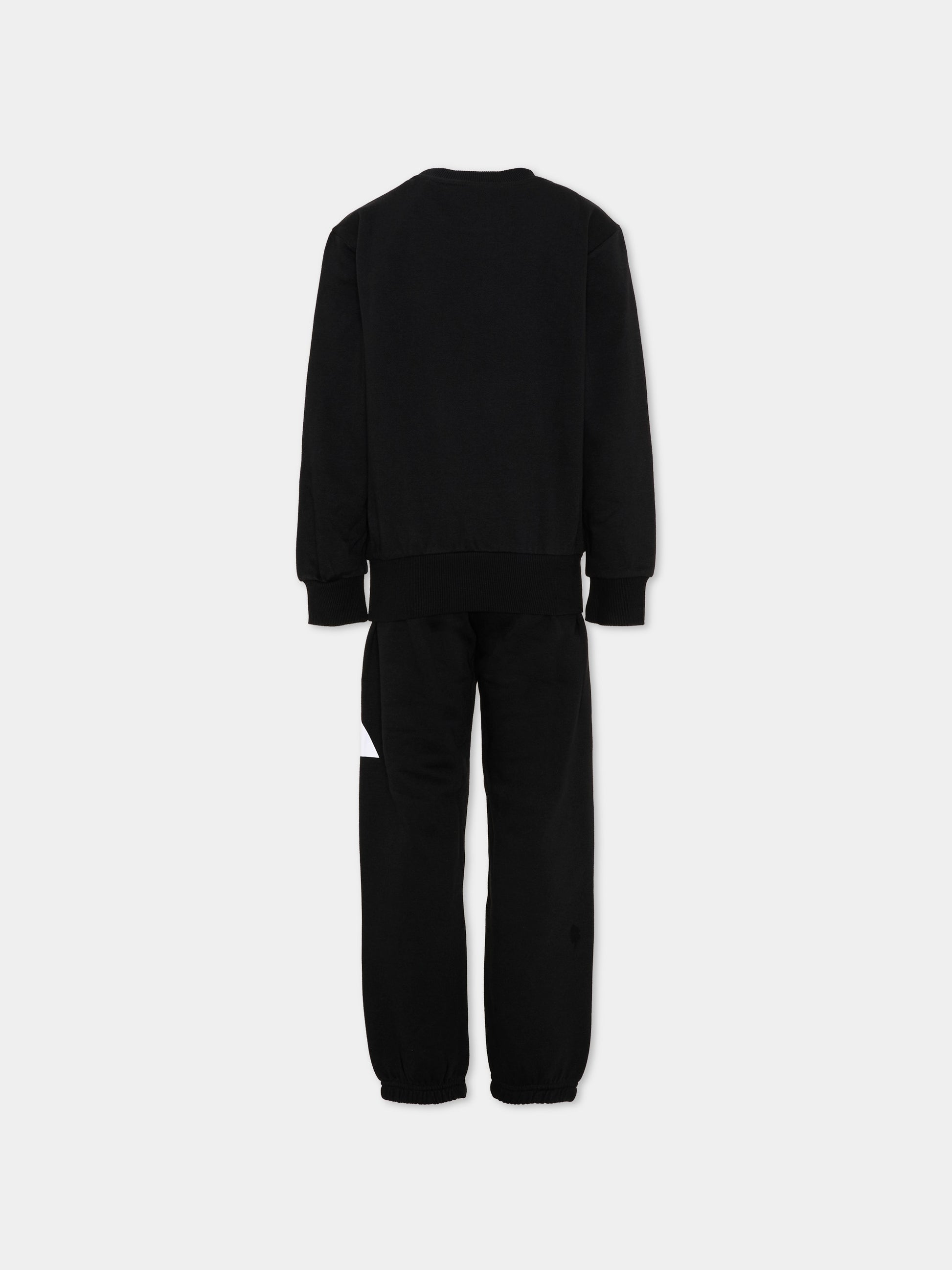 Completo sportivo lungo nero per bambino,Adidas,JW2438
