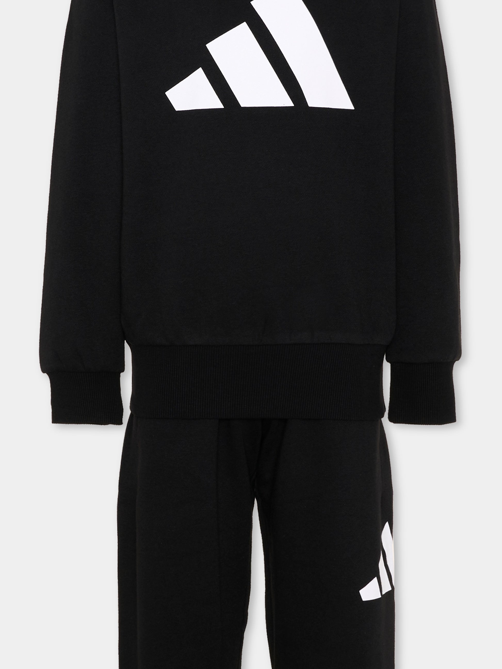 Completo sportivo lungo nero per bambino,Adidas,JW2438