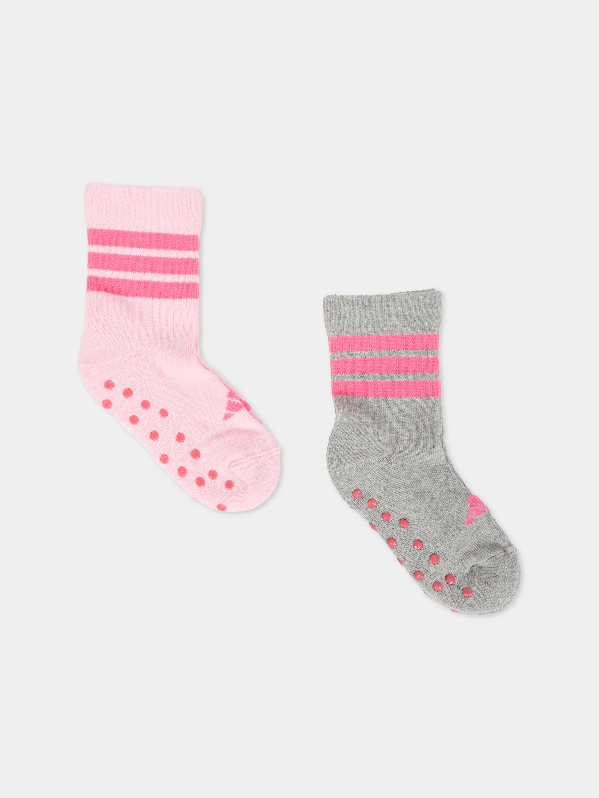 Set calze rosa per bambina con logo,Adidas,JW9794