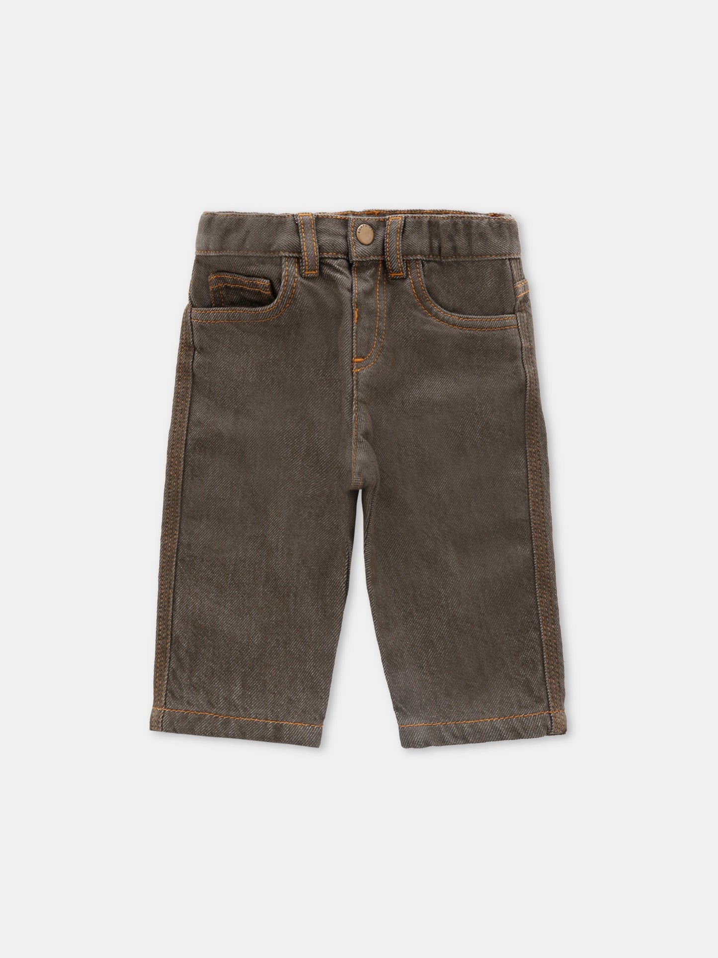 Pantaloni verdi per neonato con logo,Bonpoint,W05YPAW00006 046B