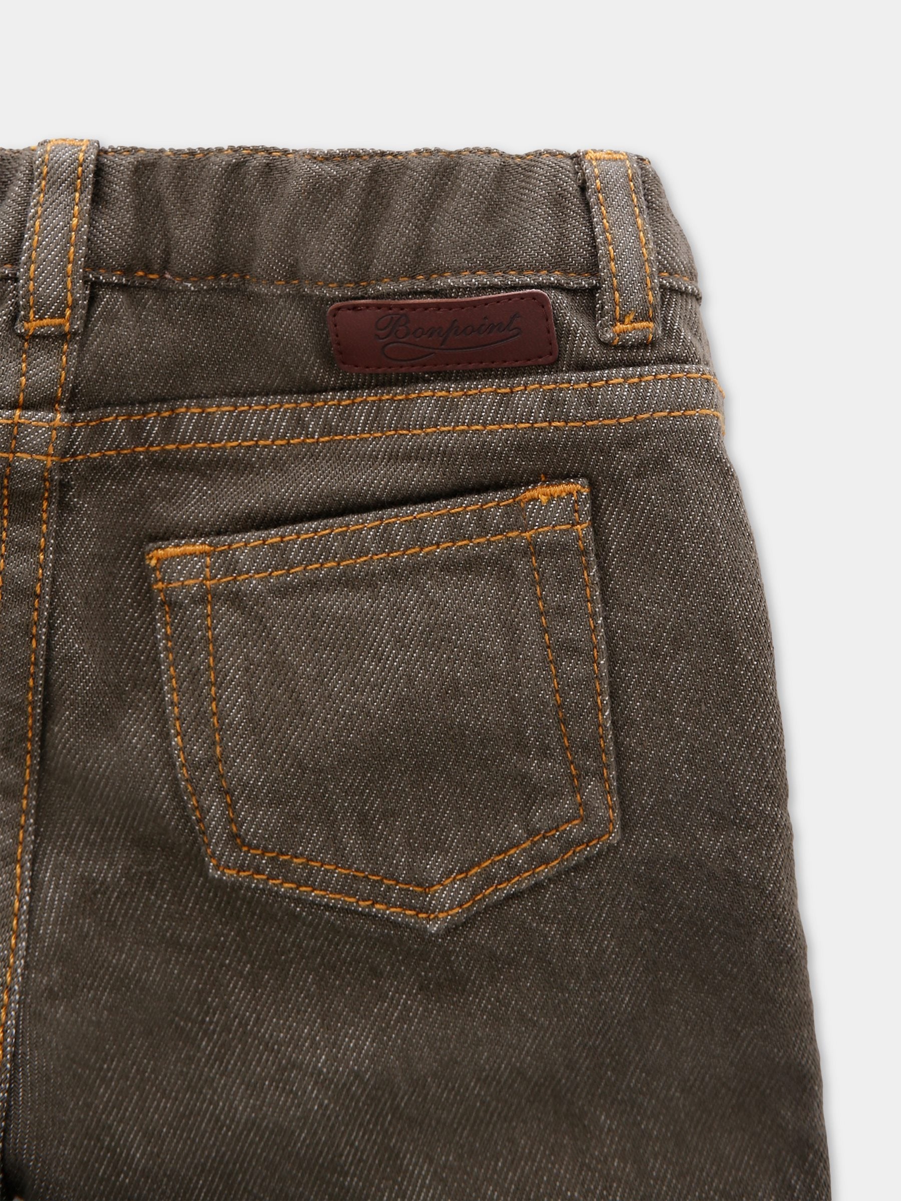 Pantaloni verdi per neonato con logo,Bonpoint,W05YPAW00006 046B