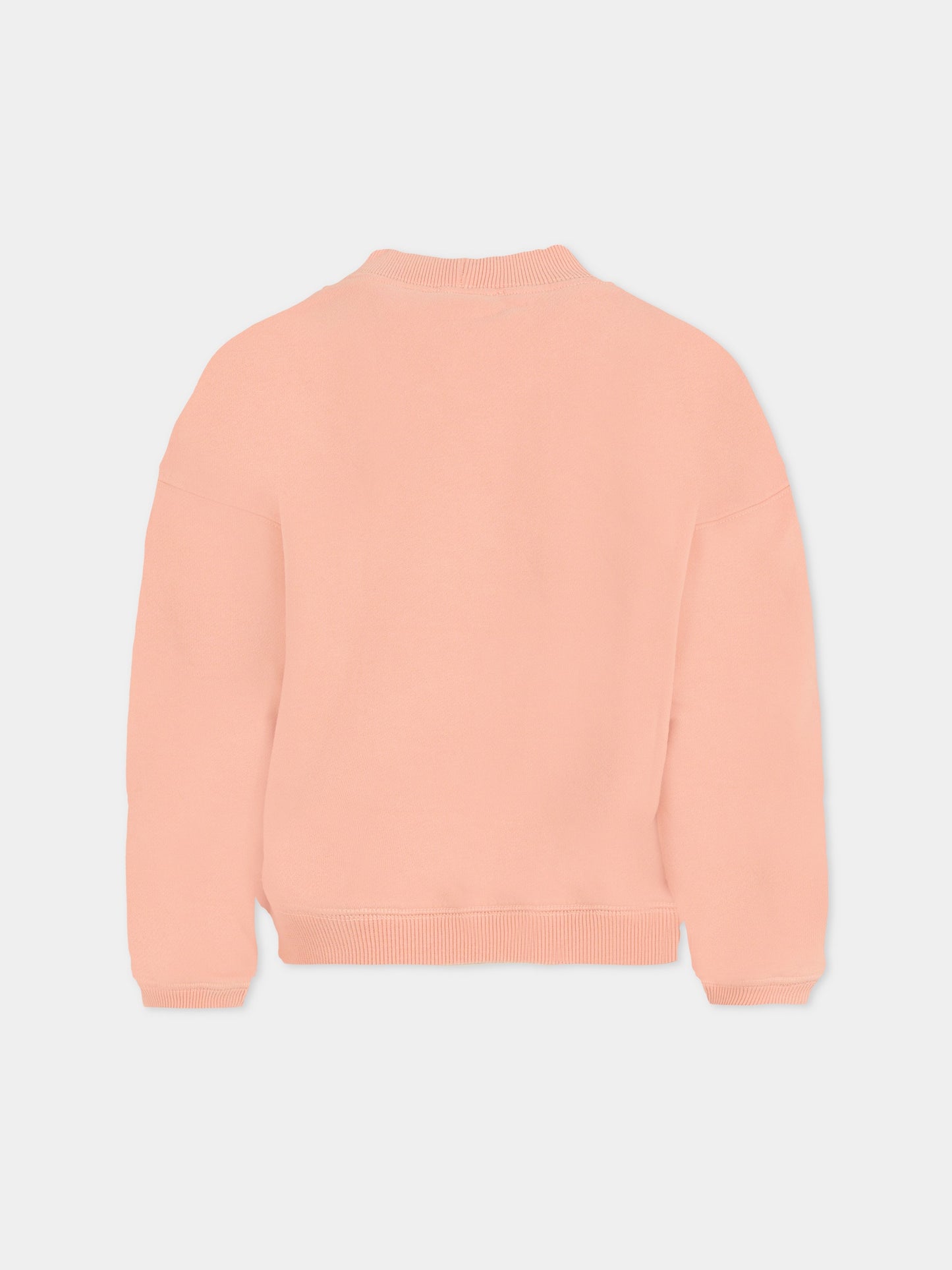 Felpa rosa per bambina con ciliegie,Bonpoint,W05GSWK00004 122