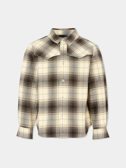 Camicia grigia per bambino,Bonpoint,W05BSHW00018 494A