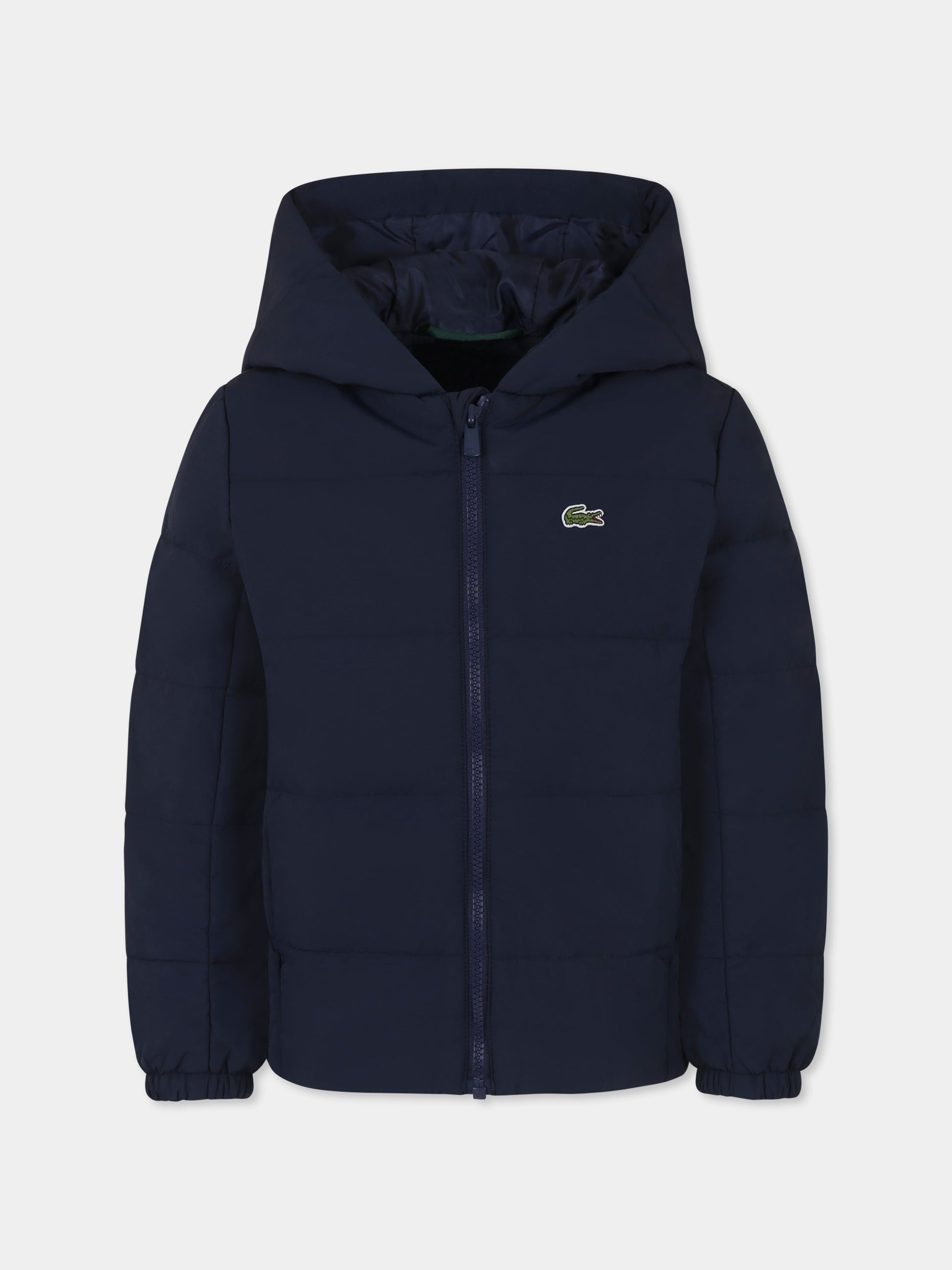 Piumino blu per bambino con coccodrillo,Lacoste,BJ1130 166