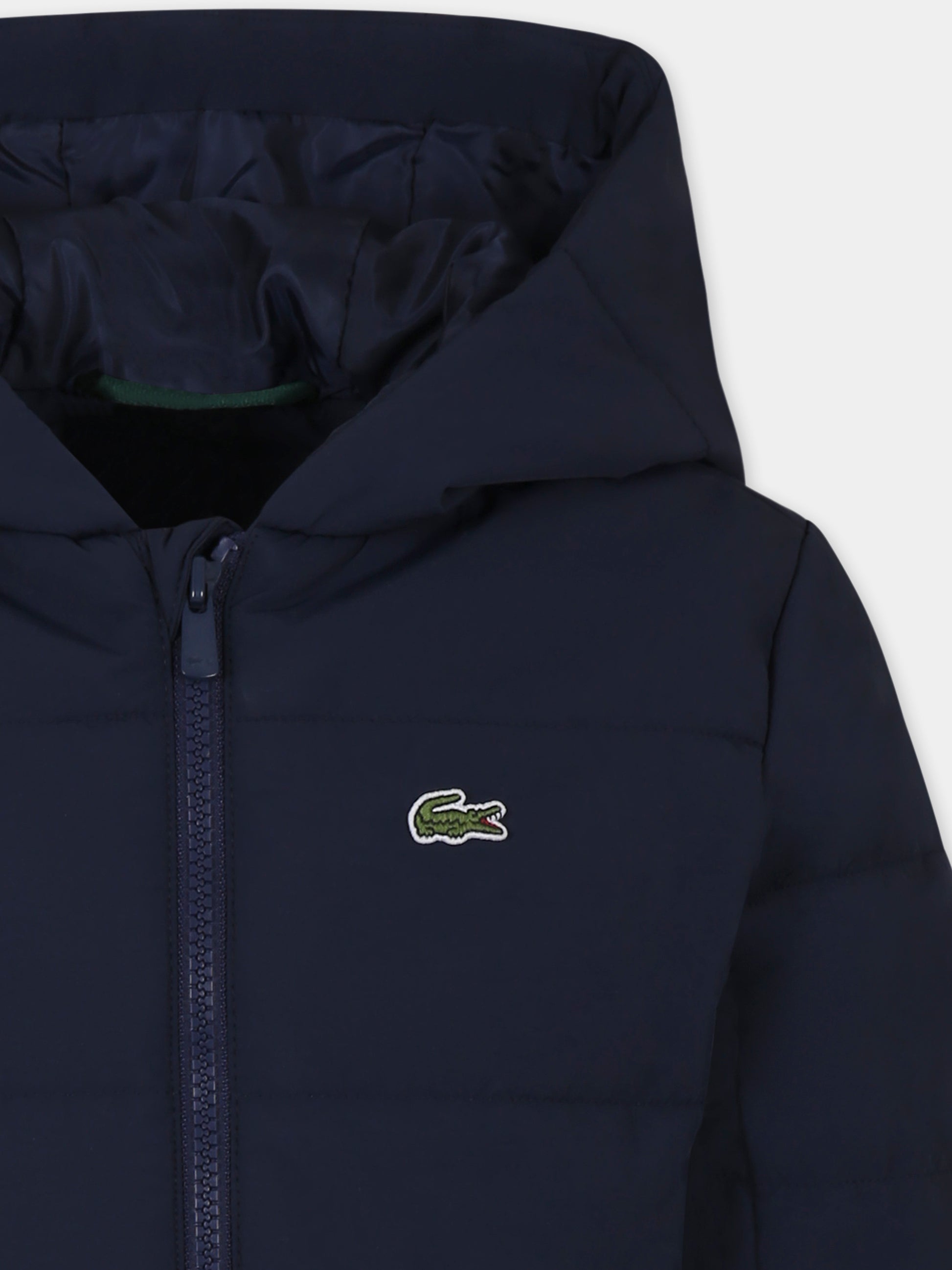 Piumino blu per bambino con coccodrillo,Lacoste,BJ1130 166