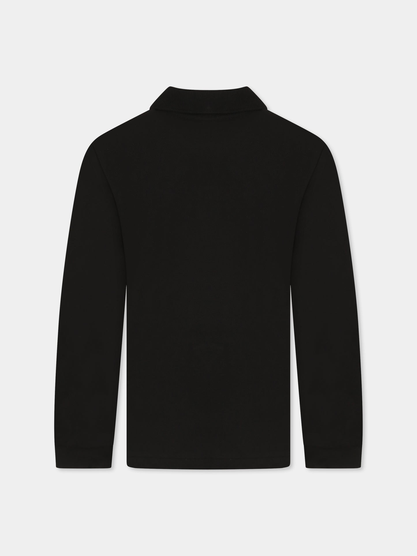 Polo nera per bambini con coccodrillo,Lacoste,PJ8915 031