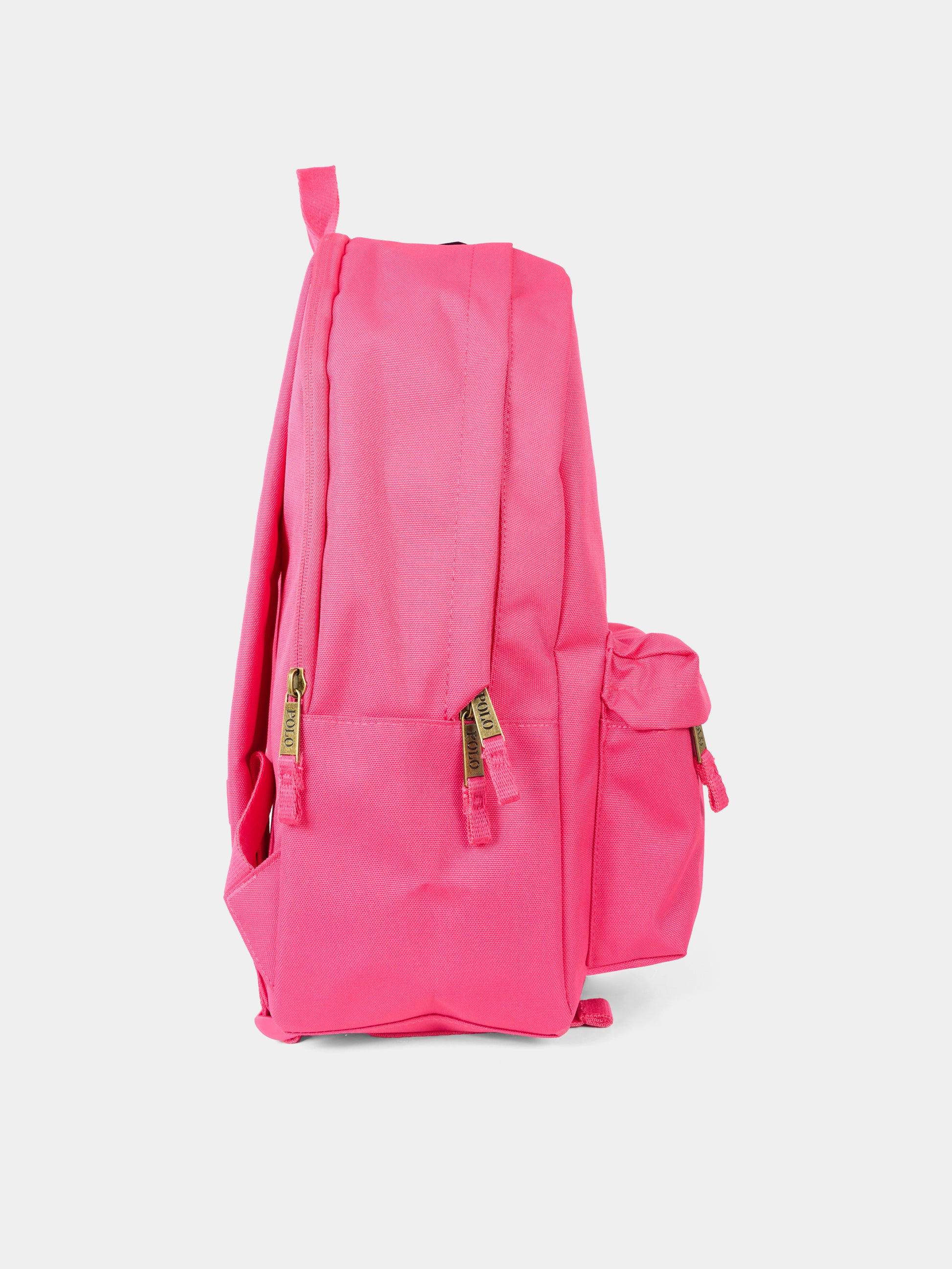 Zaino fucsia per bambina con cavallino,Ralph Lauren Kids,9AR151 ADP