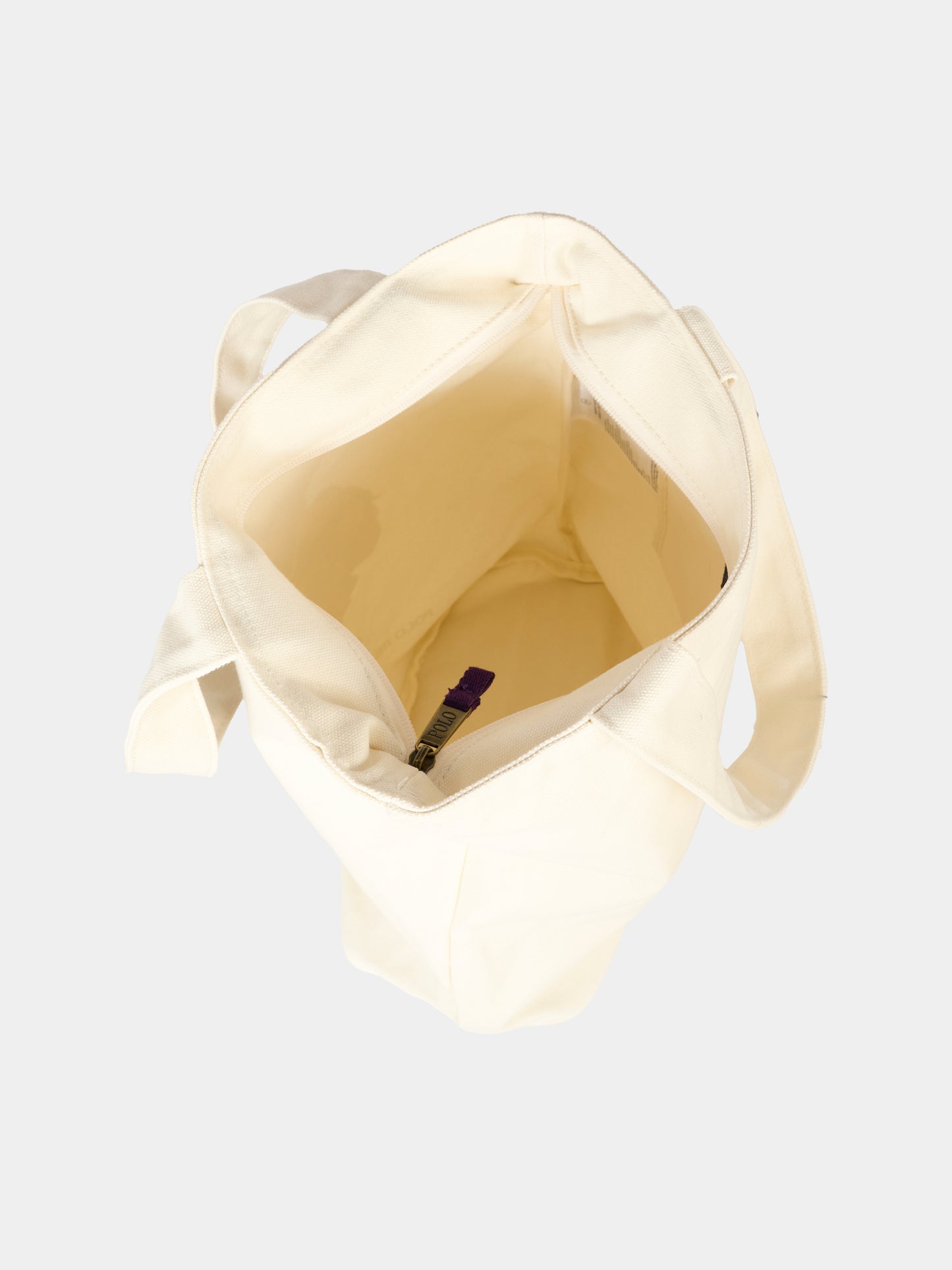 Borsa avorio per bambina con Polo Bear,Ralph Lauren Kids,9AR021 J9G