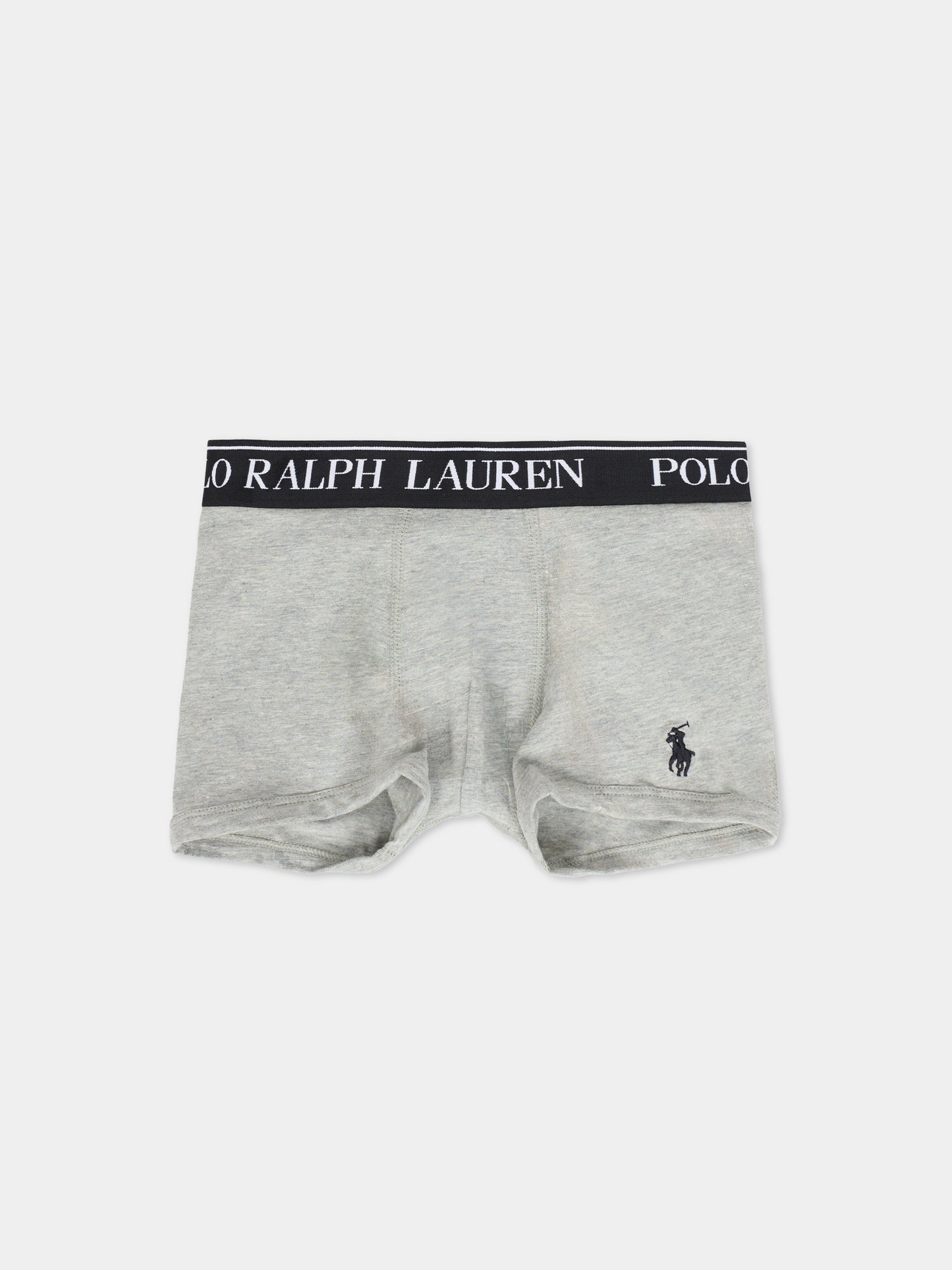 Set boxer multicolor per bambino con cavallino e logo,Ralph Lauren Kids,9P5015 K0O