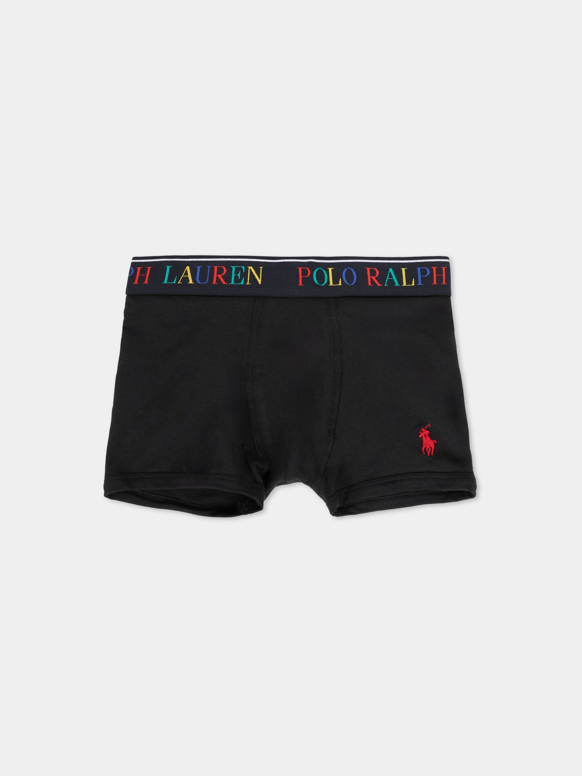 Set boxer multicolor per bambino con cavallino e logo,Ralph Lauren Kids,9P5015 K0O