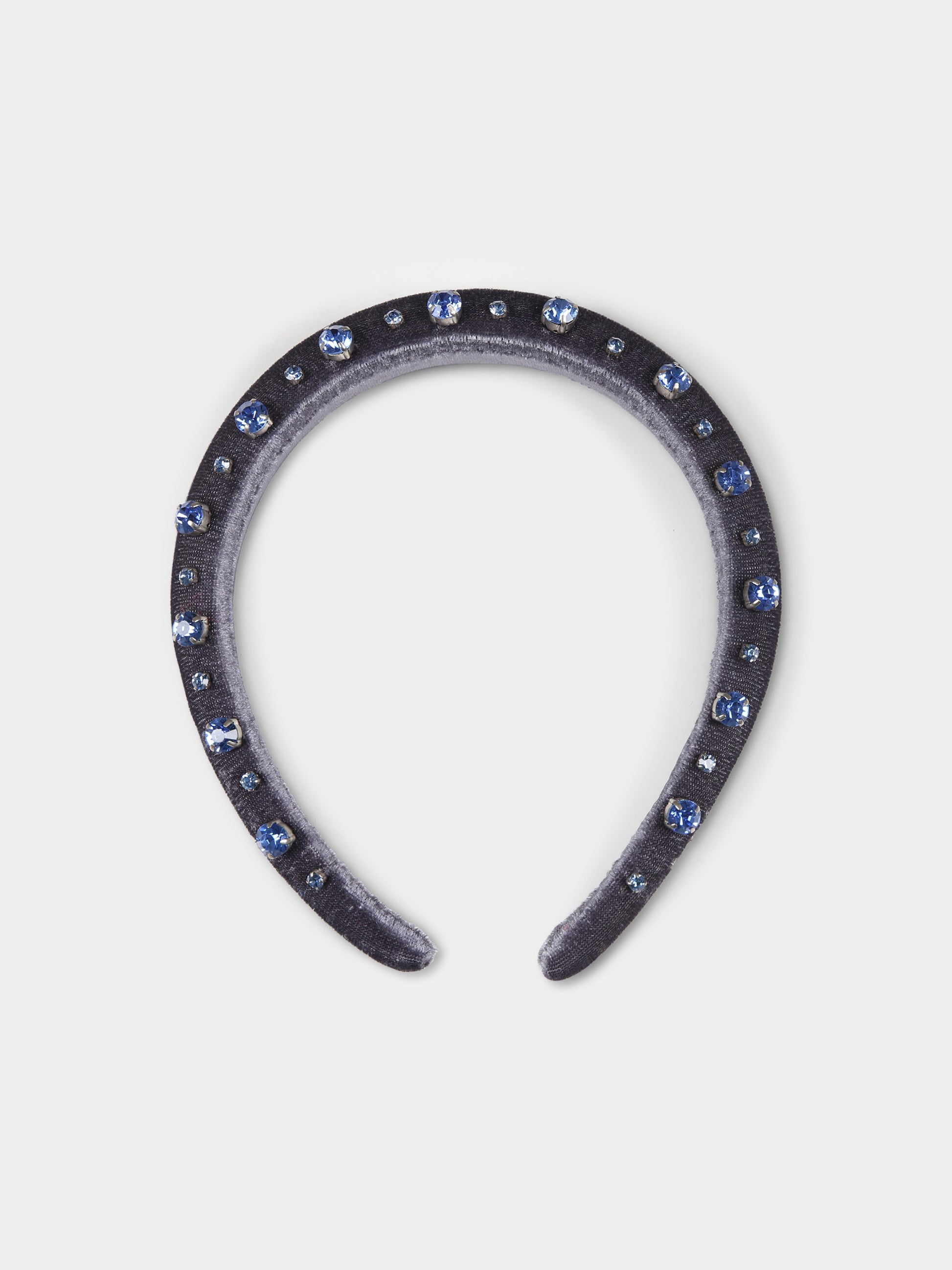 Cerchietto blu per bambina con cristalli,Làtara,1616