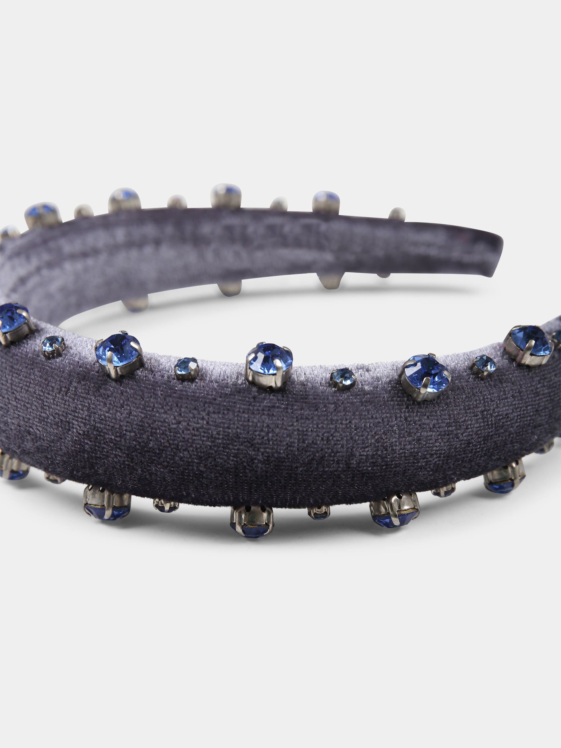 Cerchietto blu per bambina con cristalli,Làtara,1616