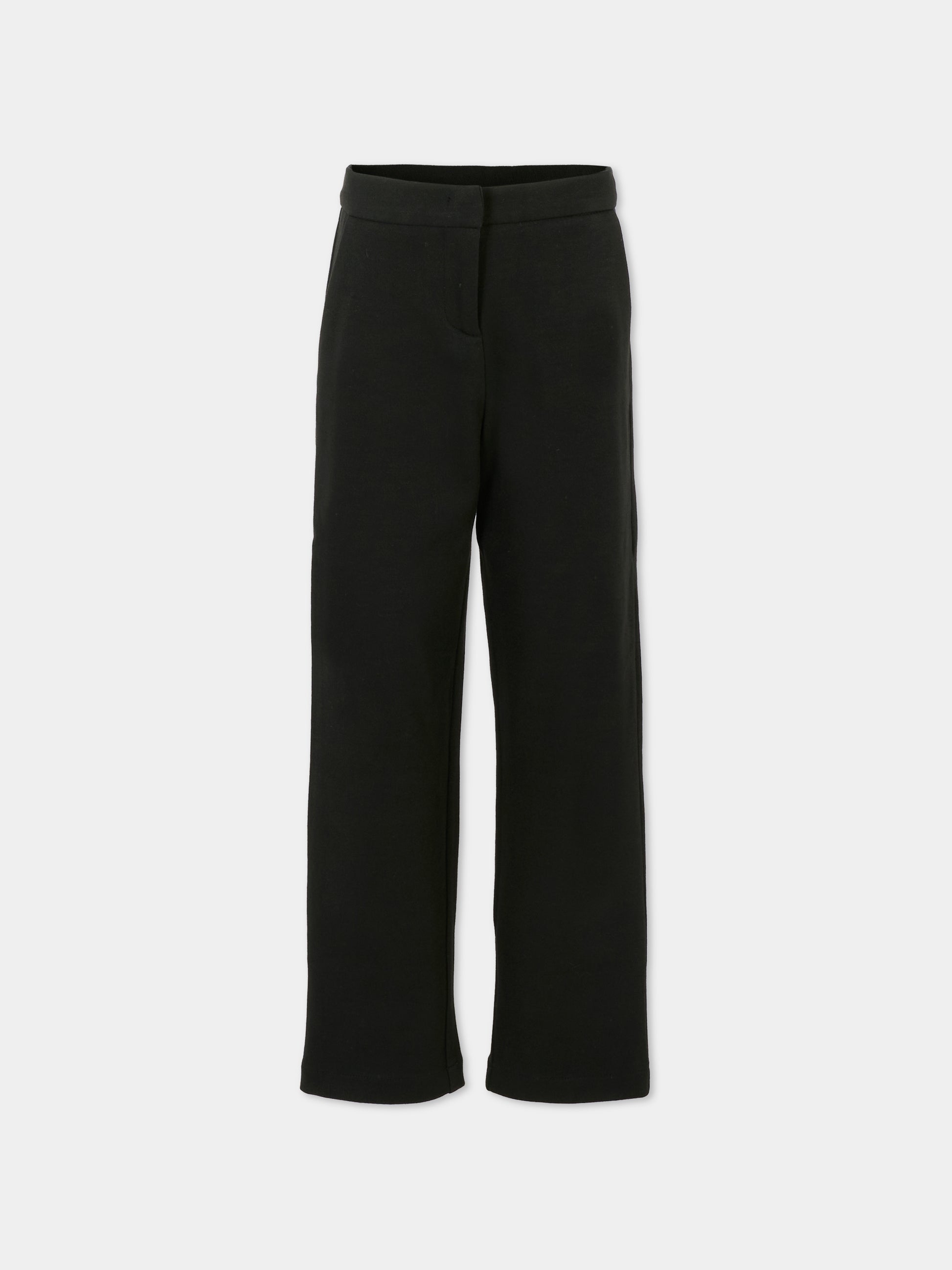 Pantaloni neri per bambina con cuore,Simonetta,SX6A40 F0198 930