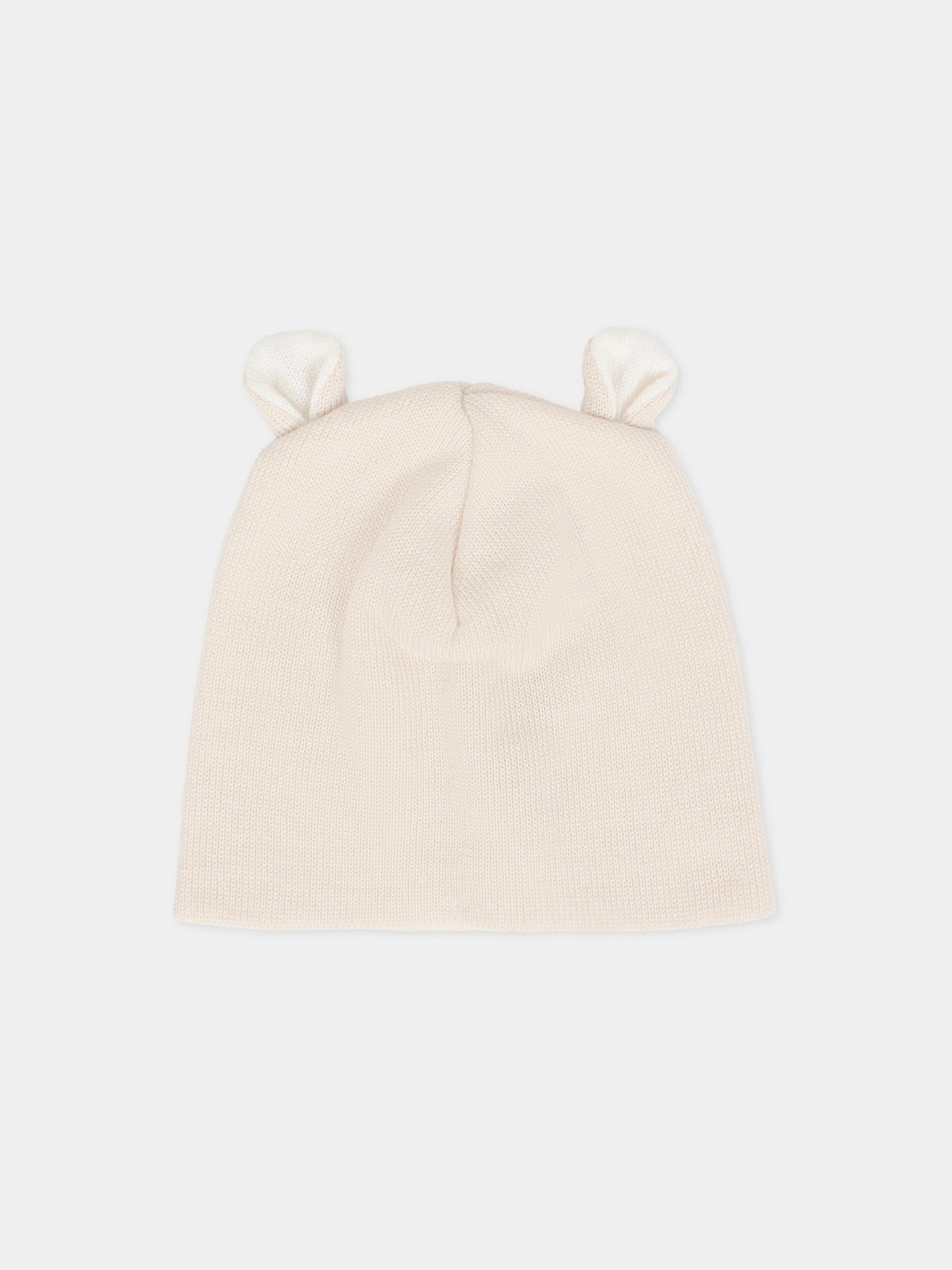 Berretto beige per neonati con orecchie,Little Bear,2115 BURRO/LATTE