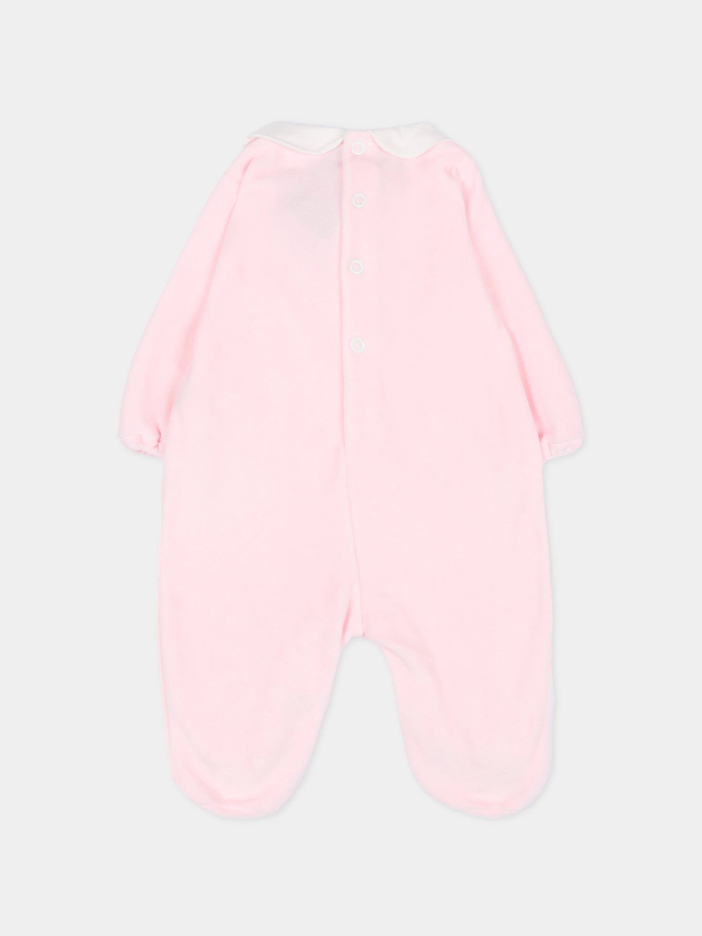 Tutina rosa per neonata con logo,Little Bear,2020 ROSA