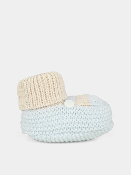 Babbucce celesti per neonato,Little Bear,2138 CIELO/BURRO