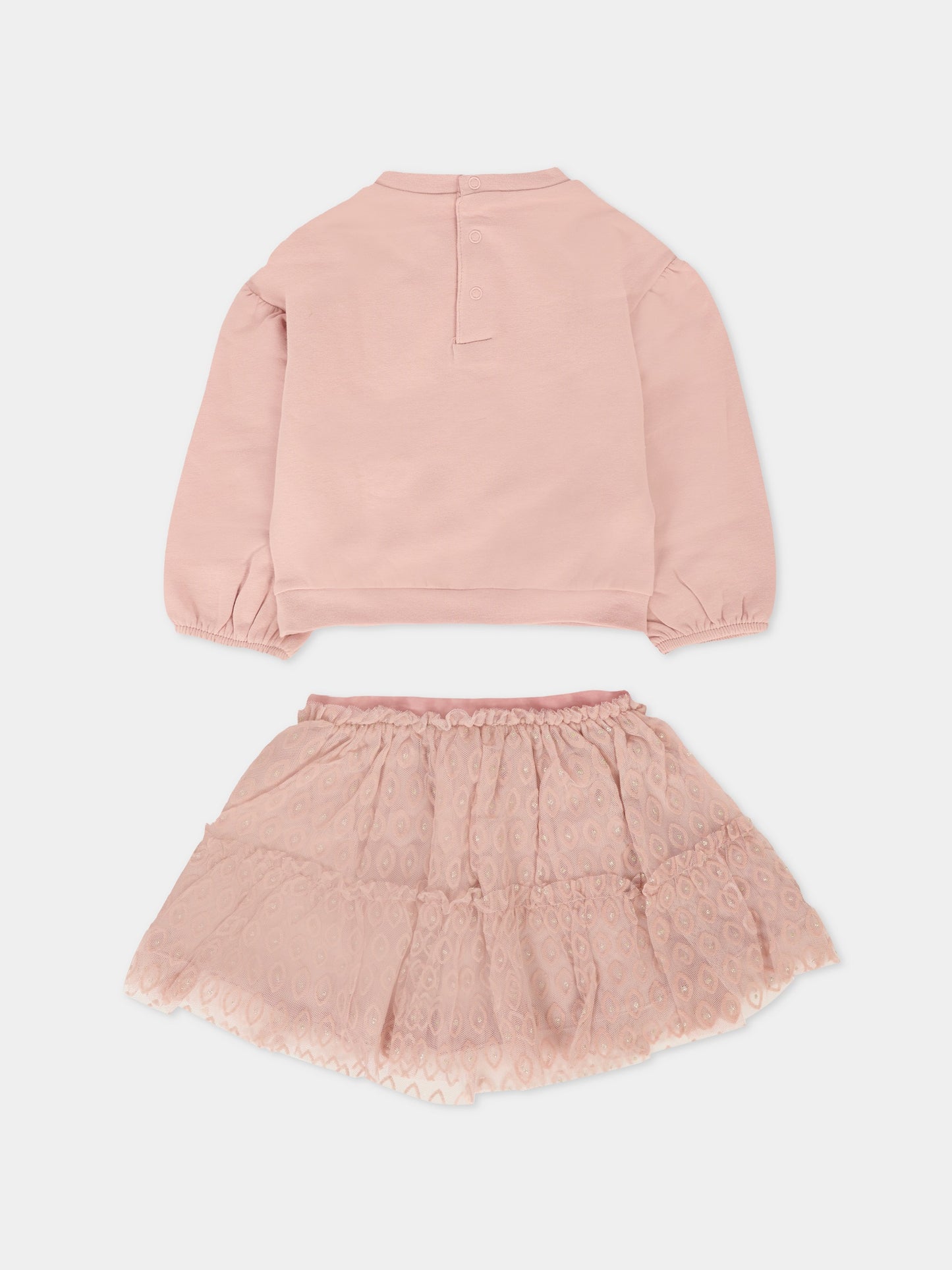 Completo rosa per neonata con fiocco,Mayoral,2923 032