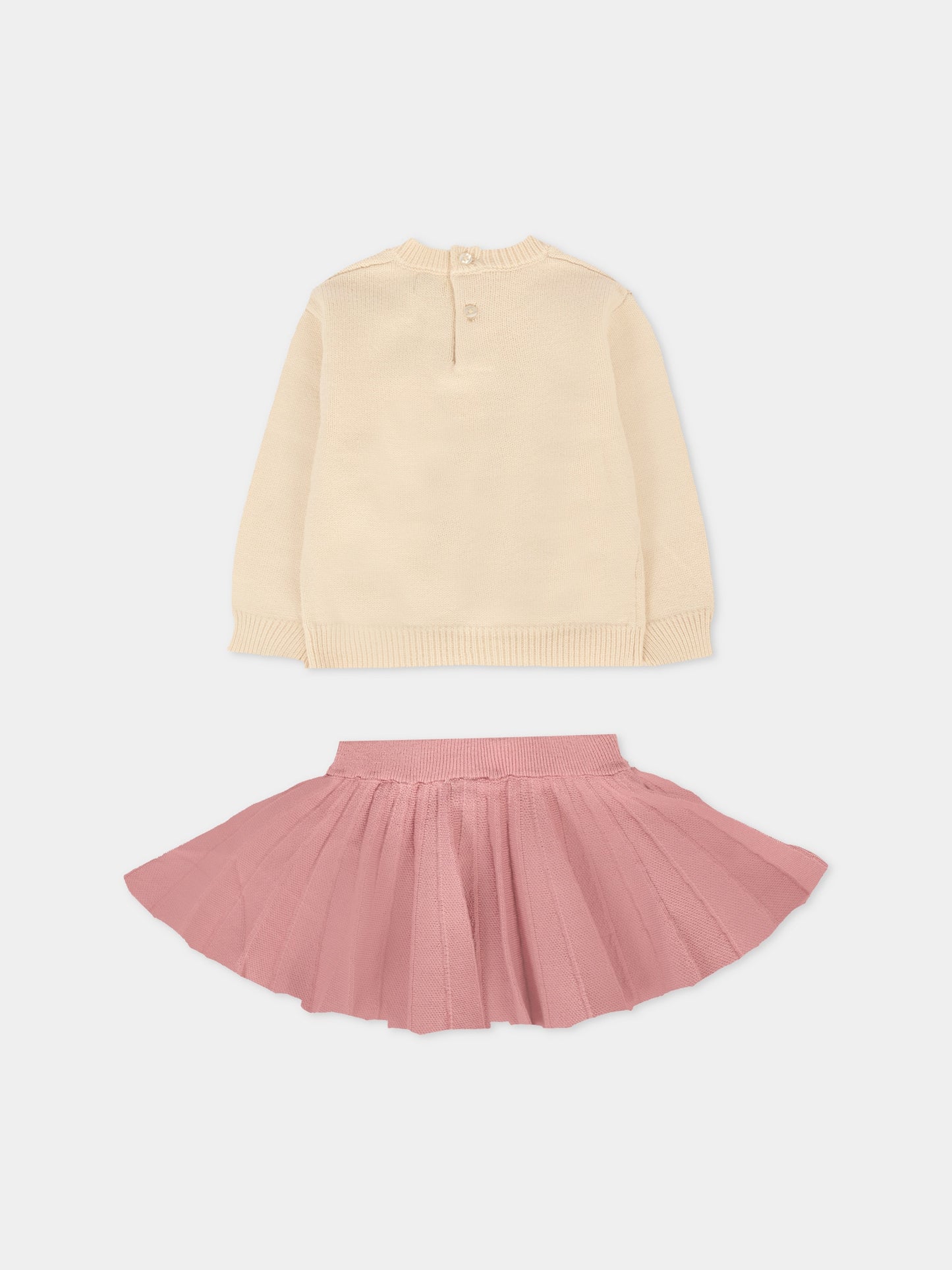 Completo rosa per neonata con orso,Mayoral,2925 016