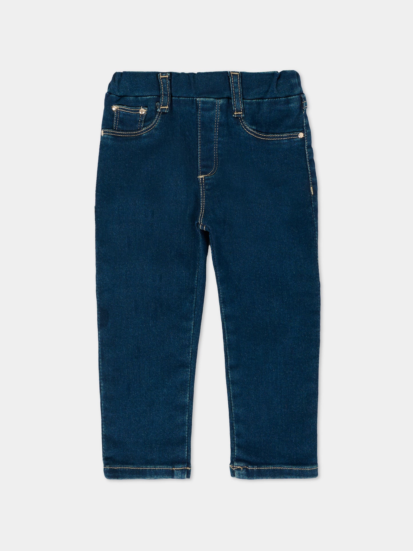 Jeans denim per neonata con ricami,Mayoral,576 094