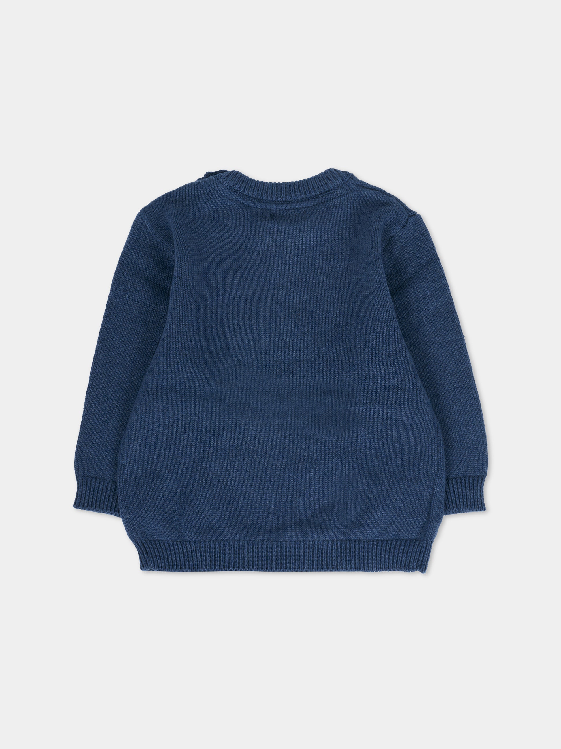 Maglione blu per neonato con orsetto,Mayoral,2341 060