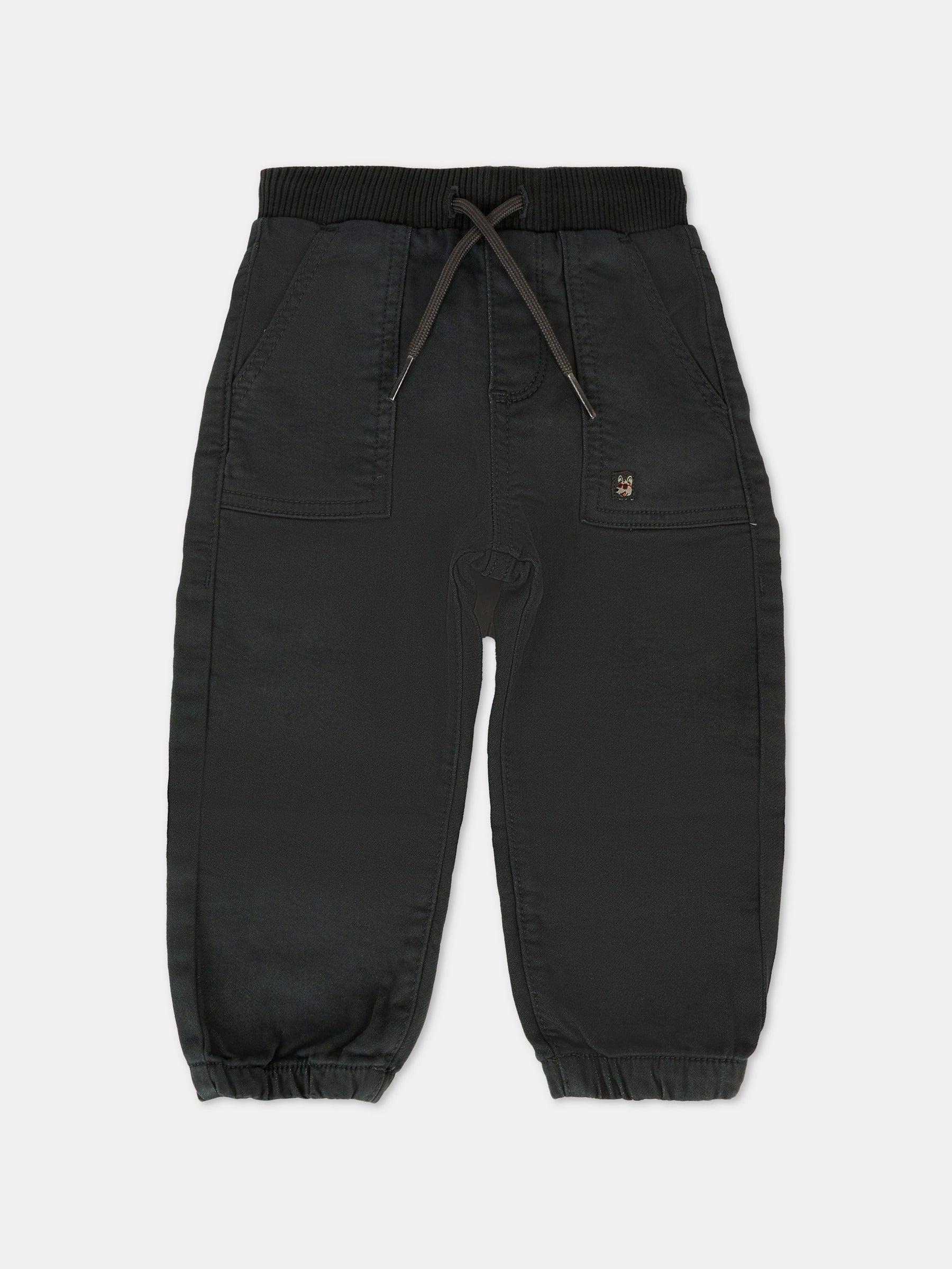 Pantaloni grigi per neonato con patch,Mayoral,2503 075