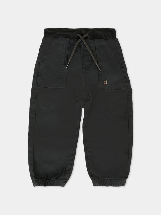 Pantaloni grigi per neonato con patch,Mayoral,2503 075