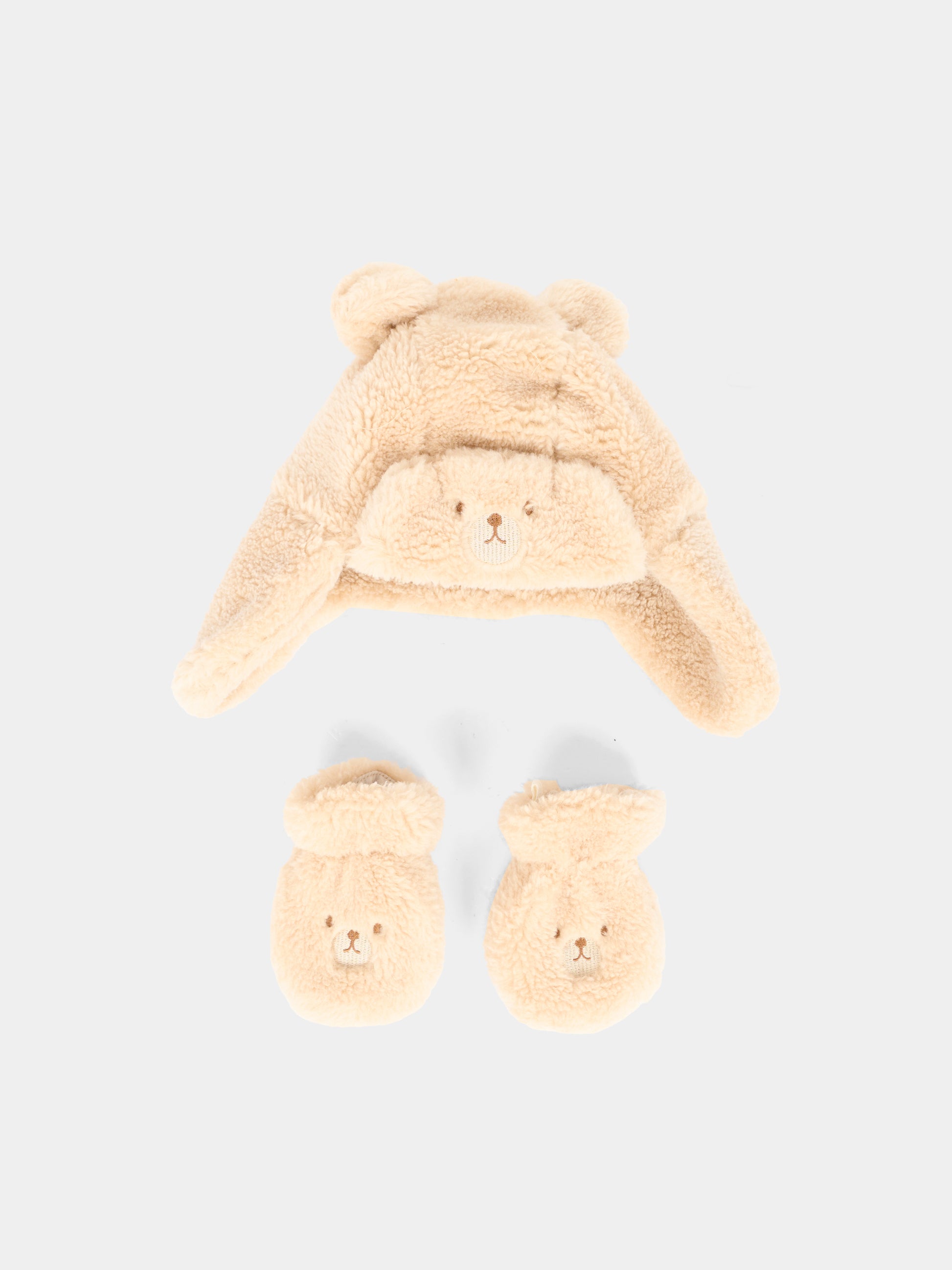 Set accessori beige per neonato con orsetto,Mayoral,10023 066