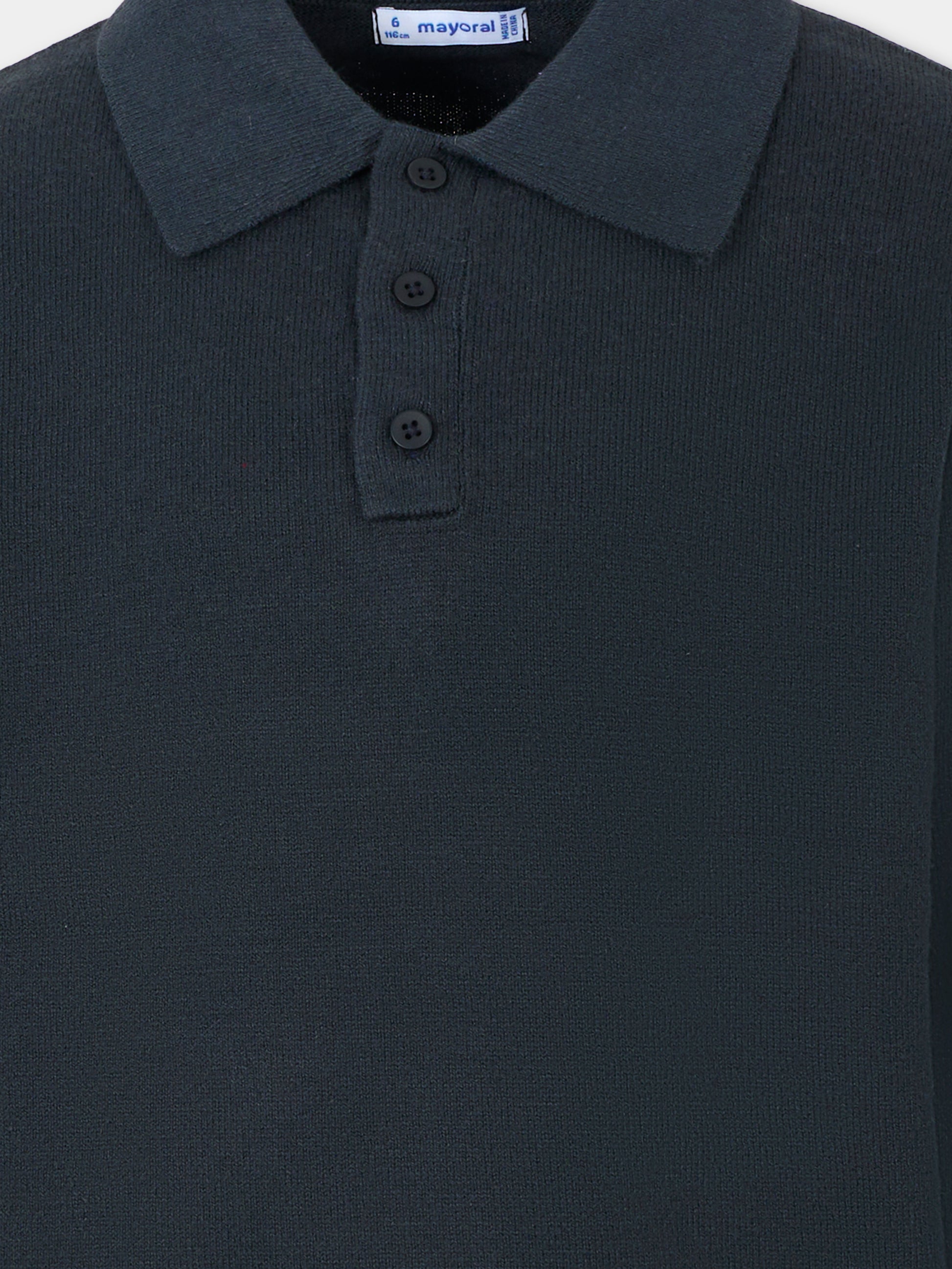 Polo blu per bambino con logo,Mayoral,4122 027