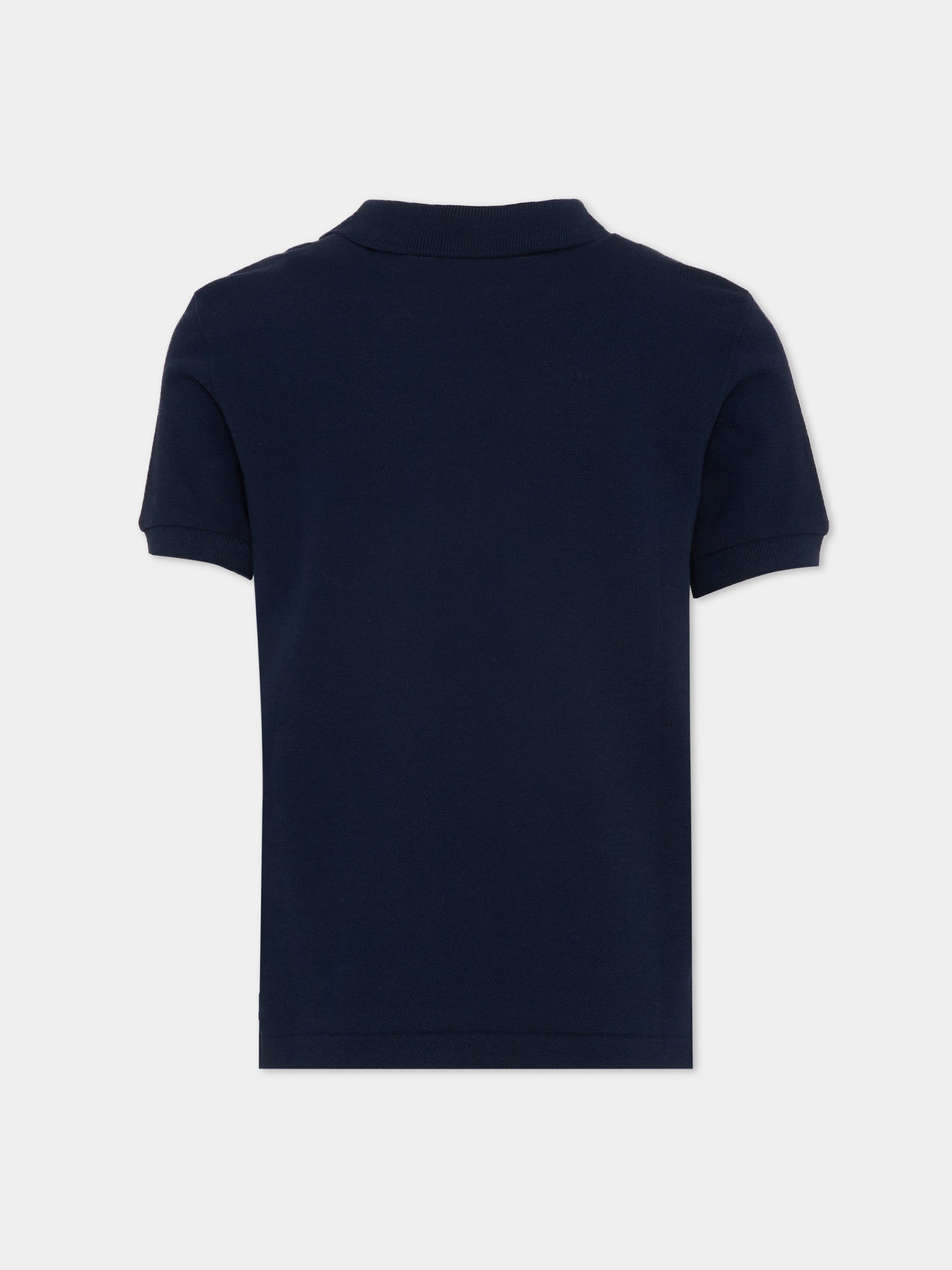 Polo blu per bambini con logo,Lacoste,7354 UGW