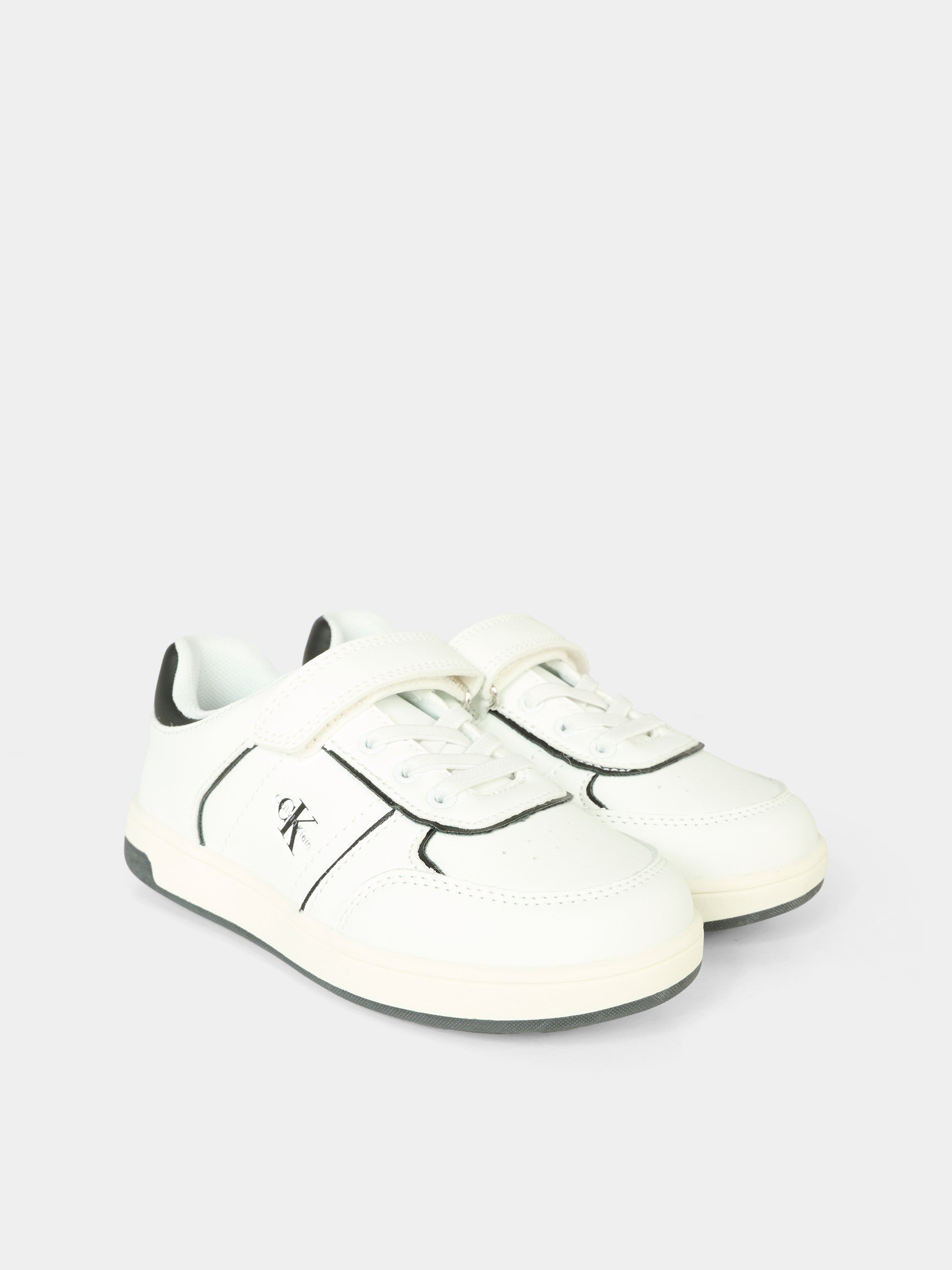Sneakers bianche per bambino,Calvin Klein Kids,V1X9 83148 1355X002