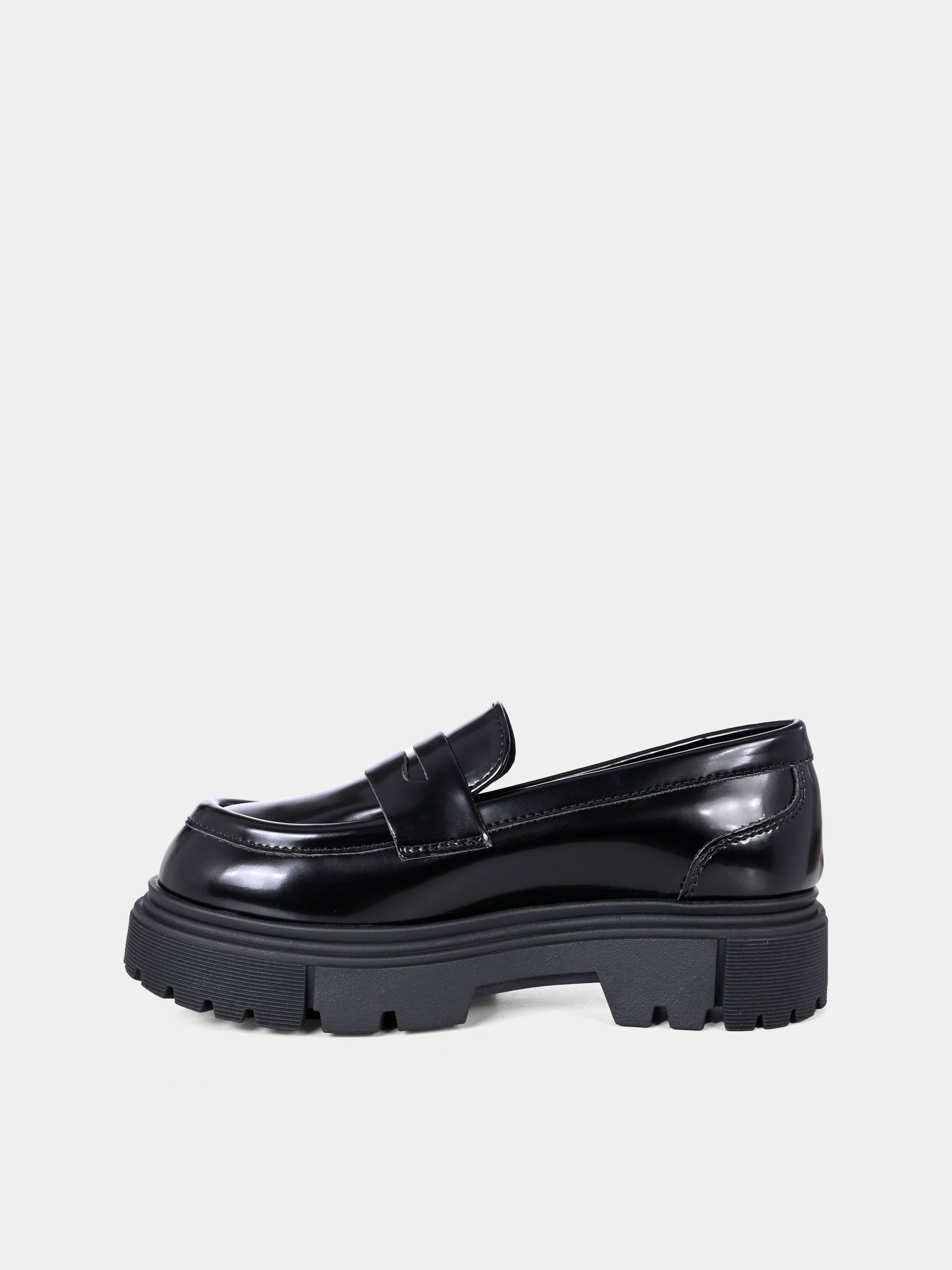 Mocassini neri per bambina con logo,Calvin Klein Kids,V4A4 83130 1453999