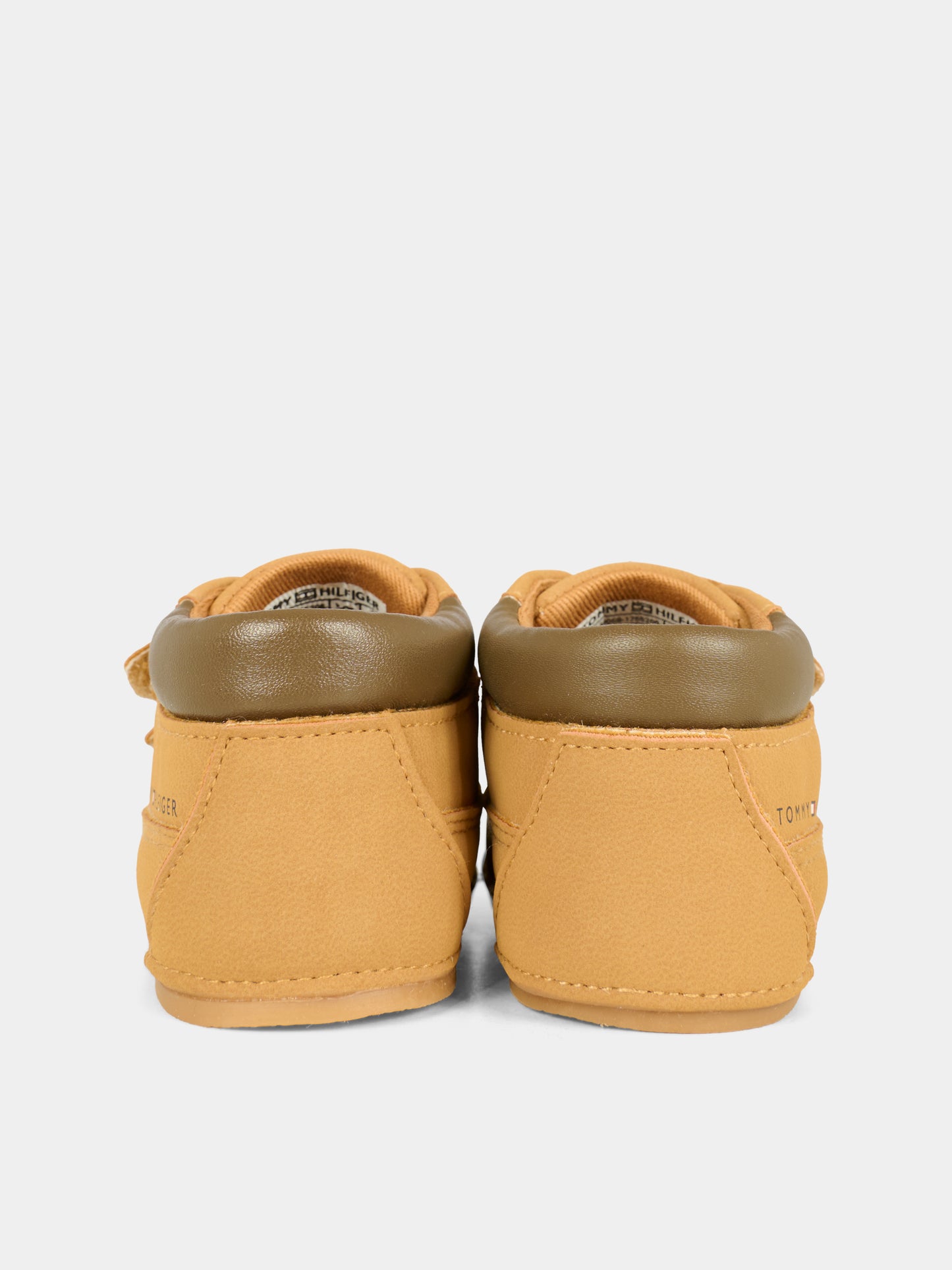 Sneakers marroni per neonato con logo,Tommy Hilfiger Junior,T0B5 34059 1755206