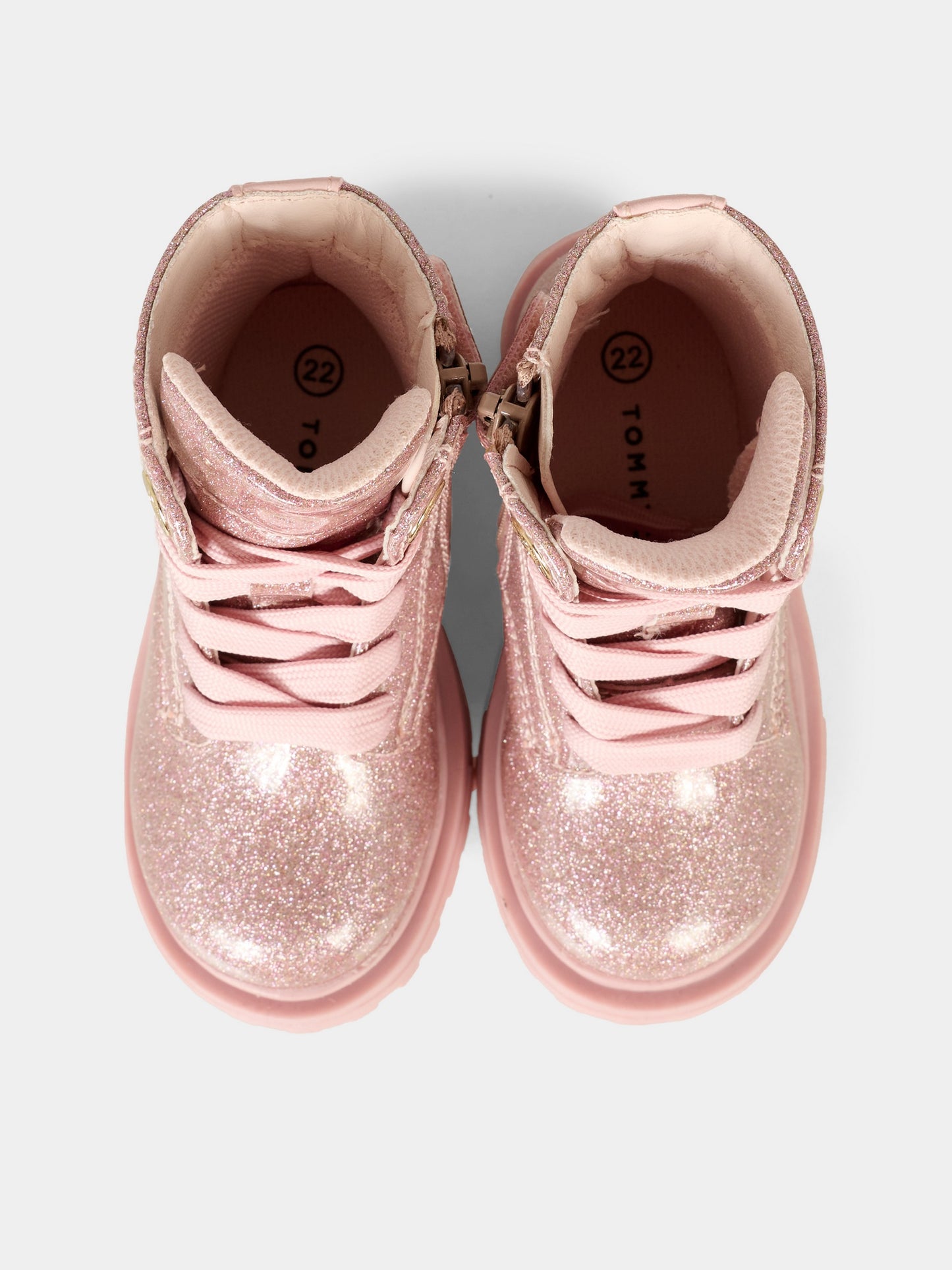 Anfibi rosa per bambina con logo,Tommy Hilfiger Junior,T1A5 34005 1237302