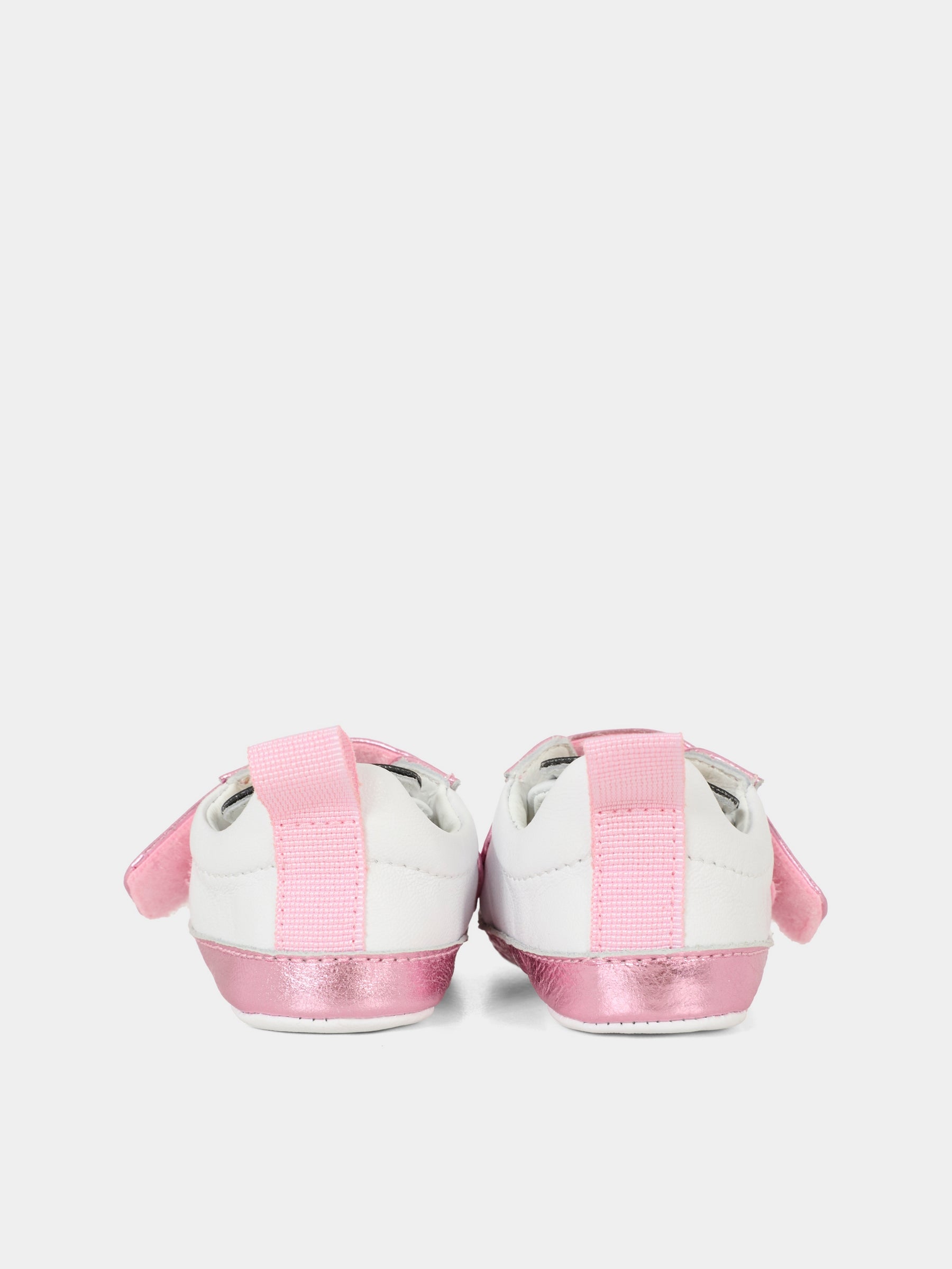 Sneakers rosa per neonata con Teddy Bear,Moschino Kids,81811 - VAR1